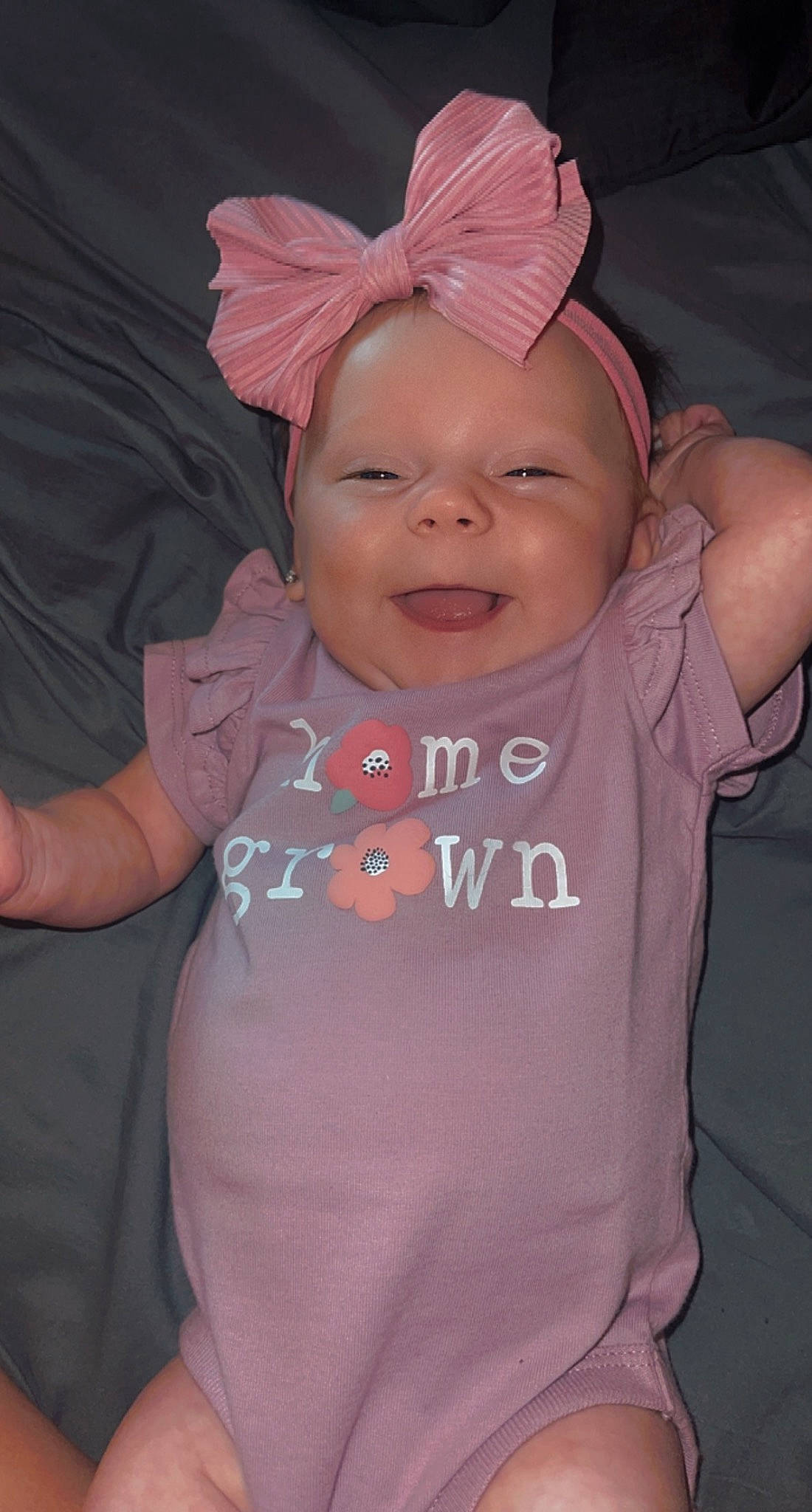 Lakelynn joined the competition — help win amazing prizes! baby, baby_toddler_clothing, cap, child, costume_hat, ear, event, eye, gesture, happy, head, headgear, headpiece, magenta, party_supply, person, pink, sleeve, smile, t_shirt