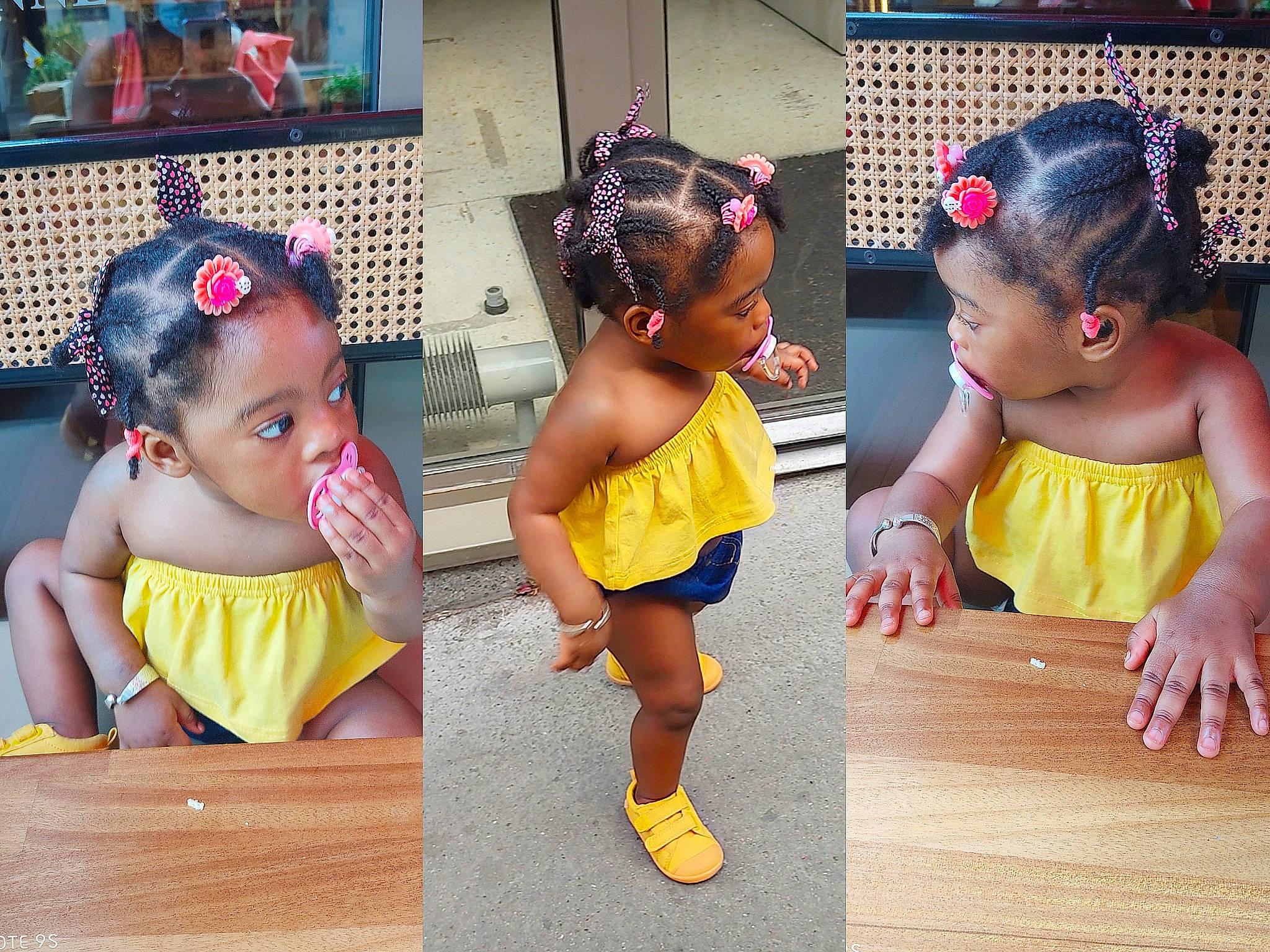 Khayna a rejoint le concours — aidez-le/la à gagner de superbes lots ! baby, child, costume, dance, dancer, fashion_accessory, footwear, fun, hair_accessory, hairstyle, happy, headband, headgear, headpiece, person, play, shoe, toddler, yellow