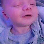 Kolton is registered to the contest to win money with this photo: baby, computerhardware, crying, electronics, face, happy, hardware, head, monitor, newborn, person, photography, portrait, purple, sad, screen, sleeping