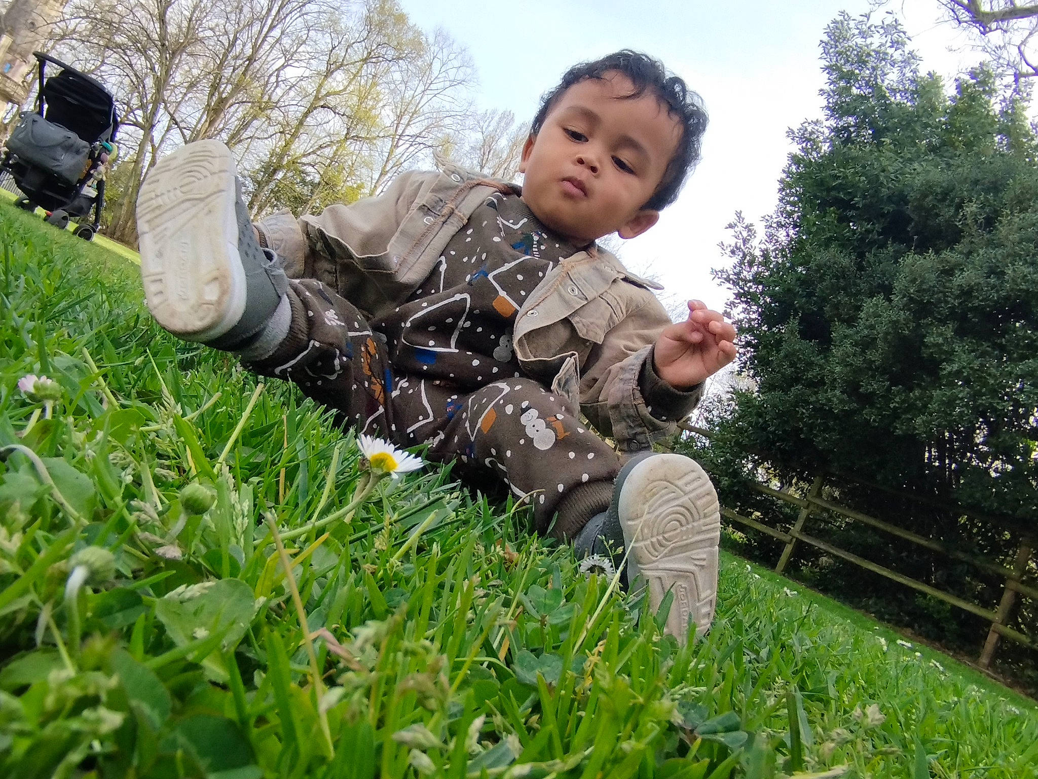 Asher a rejoint le concours — aidez-le/la à gagner de superbes lots ! baby, fun, grass, grass_family, grassland, groundcover, happy, landscape, lawn, leisure, meadow, people_in_nature, person, plant, recreation, shrub, sitting, sky, toddler, tree