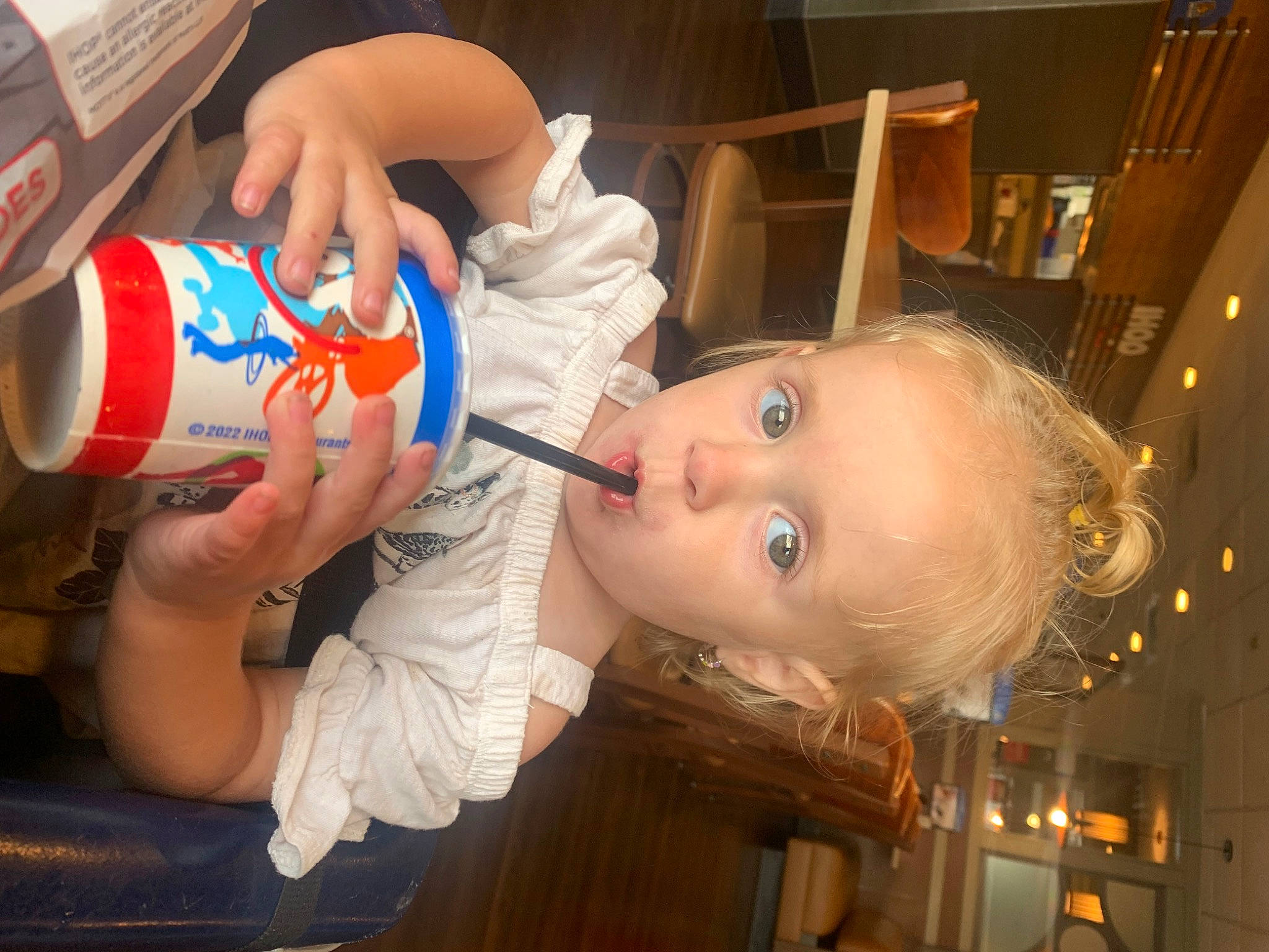Elizabeth is registered to the contest to win money with this photo: aluminum_can, baby, baby_toddler_clothing, beverage_can, child, drink, drinking, drinkware, eyelash, food, fun, junk_food, nail, person, plastic, plastic_bottle, room, tin, tin_can, toddler