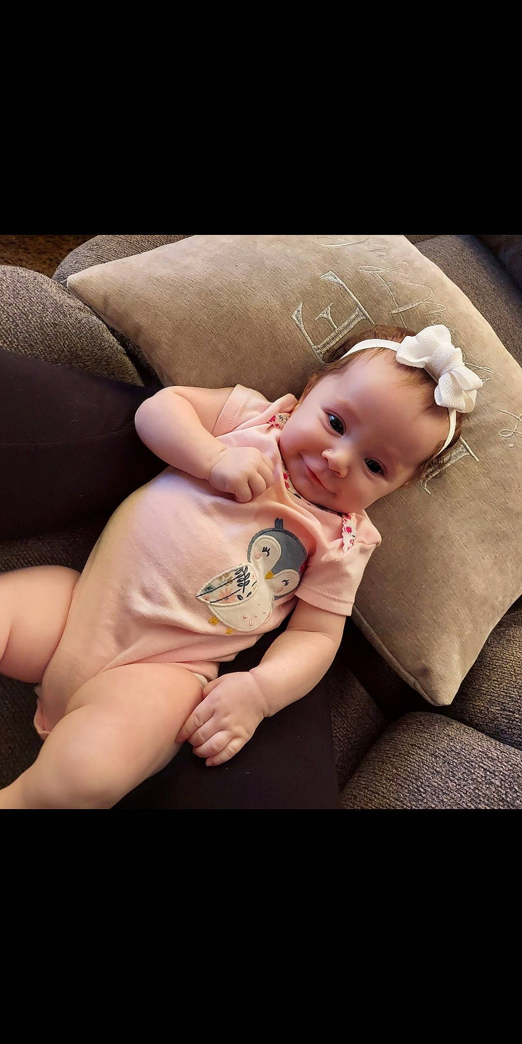 Kaydence joined the competition — help win amazing prizes! abdomen, baby, baby_products, baby_toddler_clothing, cheek, child, comfort, flash_photography, foot, happy, human_leg, knee, lap, person, portrait_photography, sitting, skin, thigh, toddler, wood