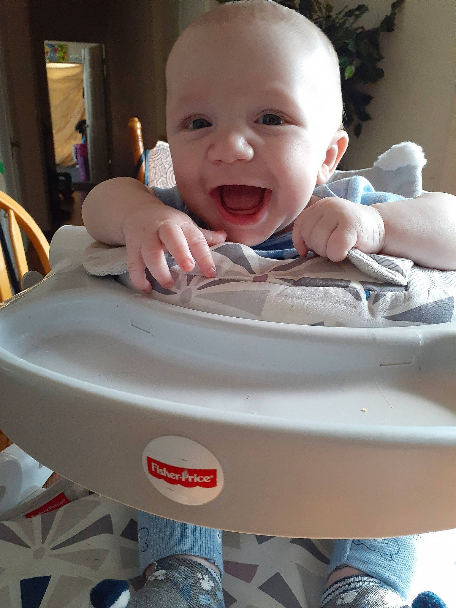 Greyson joined the competition — help win amazing prizes! baby, baby_products, cheek, child, mouth, person, product, skin, smile, toddler