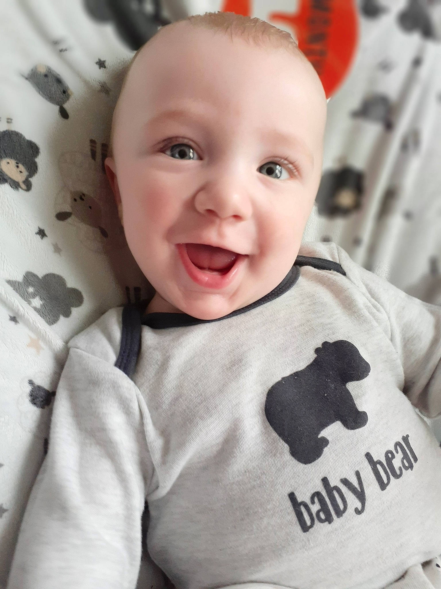 Greyson joined the competition — help win amazing prizes! baby, baby_products, baby_toddler_clothing, cheek, child, cool, ear, face, facial_expression, forehead, happy, head, lip, nose, person, skin, sleeve, smile, t_shirt, toddler