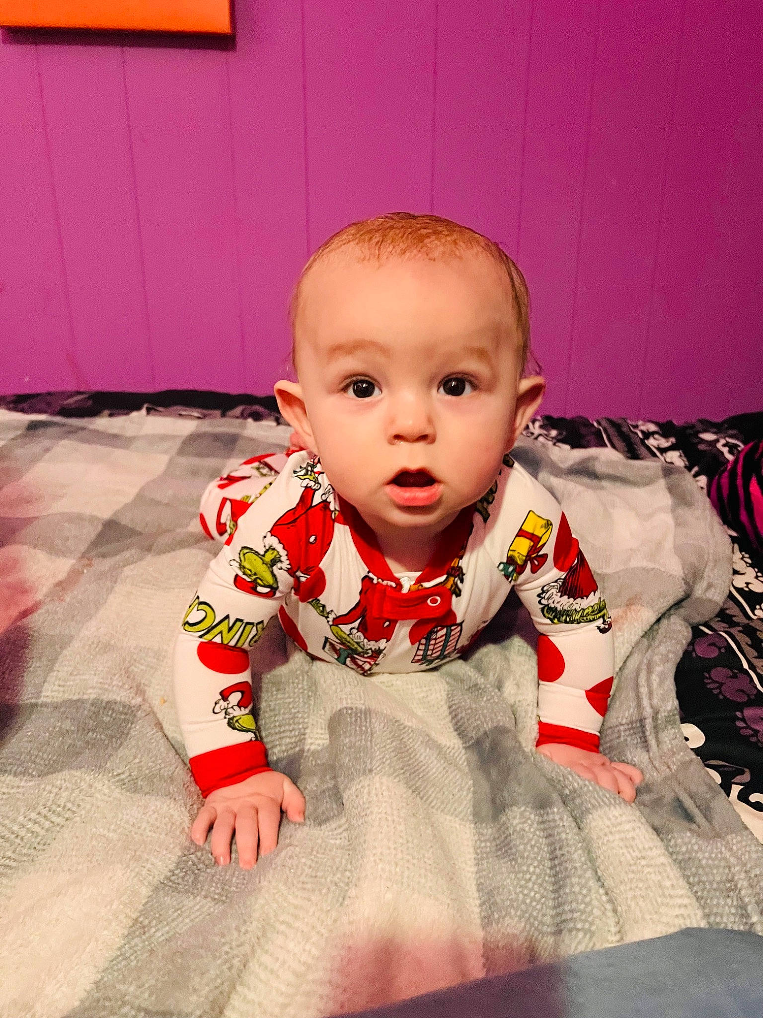 Haven joined the competition — help win amazing prizes! baby, baby_toddler_clothing, carmine, cheek, child, collar, comfort, flooring, fun, fur, happy, hardwood, head, iris, pattern, person, room, sitting, sleeve, surprise