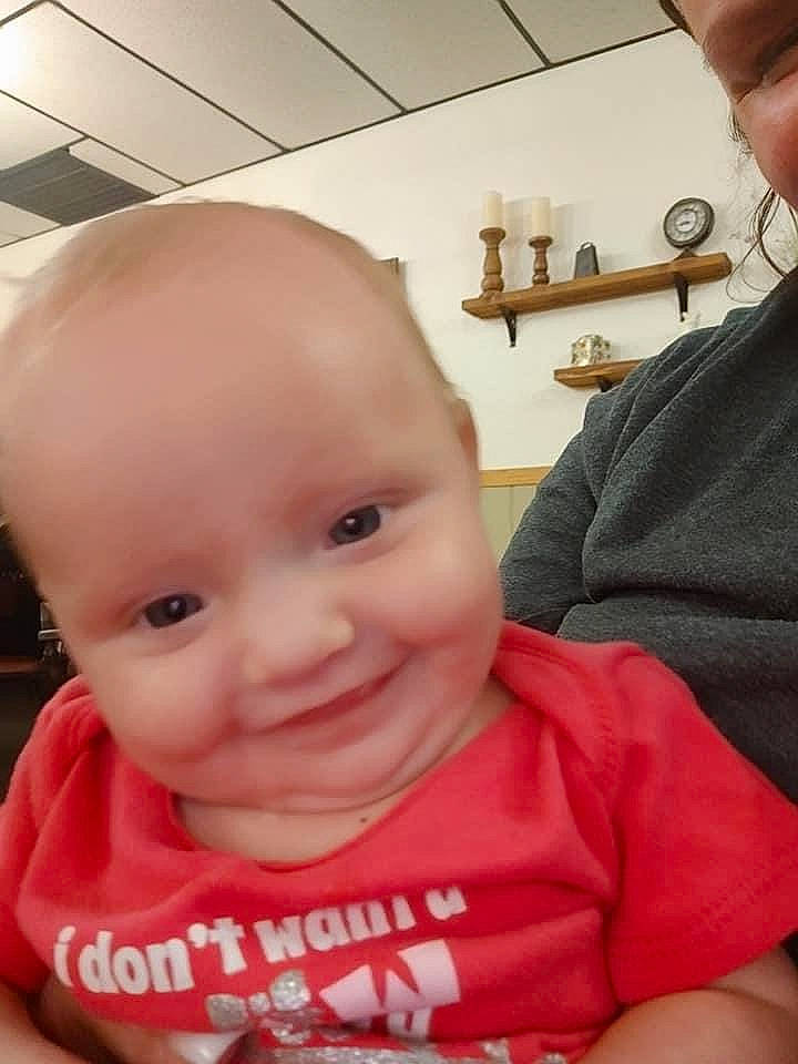 Wynter is registered to the contest to win money with this photo: baby, cheek, child, chin, ear, face, finger, forehead, head, joy, lip, mouth, nose, person, skin, smile, toddler