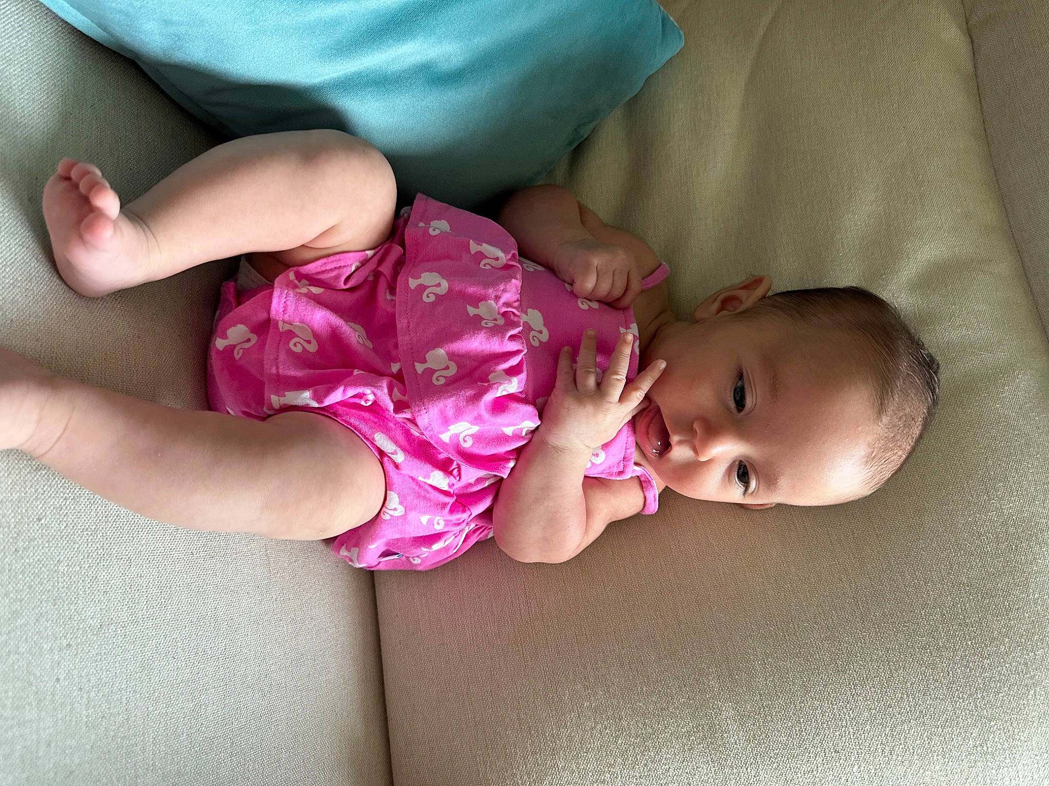 Emersyn joined the competition — help win amazing prizes! arm, baby, baby_toddler_clothing, cheek, comfort, eye, facial_expression, hand, head, human_body, leg, lip, mammal, mouth, nose, person, product, purple, skin, sleeve