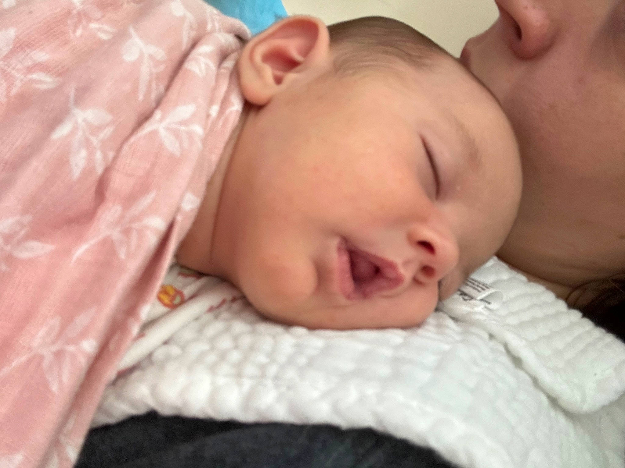 Emersyn is registered to the contest to win money with this photo: baby, baby_products, baby_sleeping, baby_toddler_clothing, bedtime, cheek, child, comfort, ear, event, eyelash, finger, gesture, hand, linens, mouth, nap, nose, person, skin