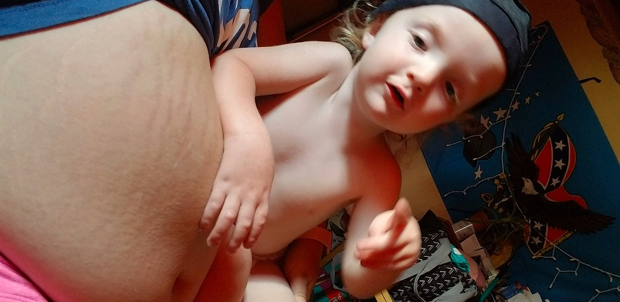 Spencer is registered to the contest to win money with this photo: blue, eye, eyebrow, eyelash, finger, gesture, hand, happy, head, headwear, human_body, joint, leg, lip, mouth, muscle, neck, person, skin, stomach