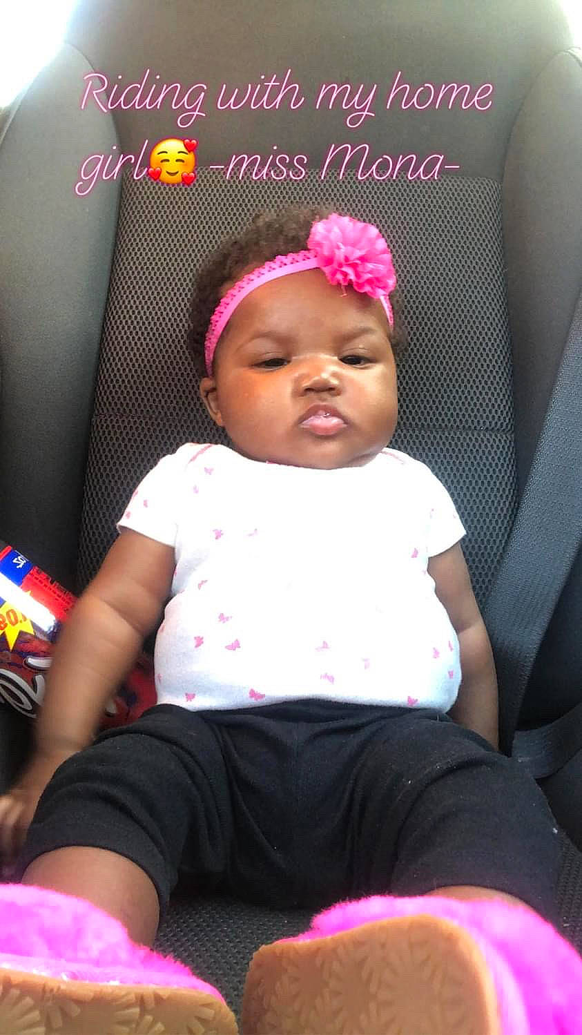 Ramona joined the competition — help win amazing prizes! baby, baby_products, baby_toddler_clothing, cap, child, dress, eyelash, facial_expression, fashion_accessory, happy, hat, headgear, headwear, human_body, lip, magenta, pattern, person, pink, product