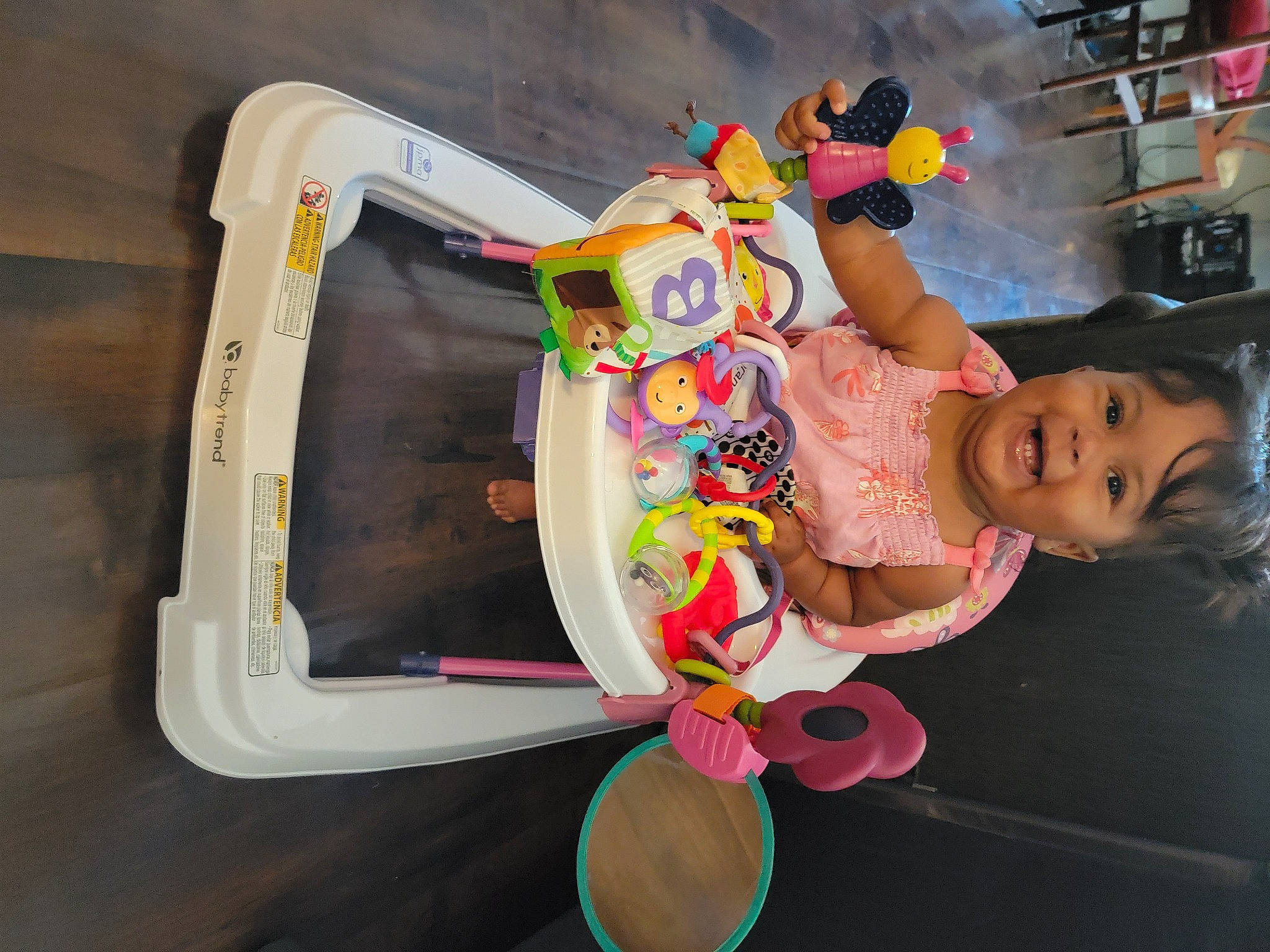 Margot joined the competition — help win amazing prizes! baby, baby_products, baby_toddler_clothing, baby_toys, child, fun, happy, joy, leisure, party, person, play, product, room, sitting, smile, stuffed_toy, toddler, toy, visual_arts