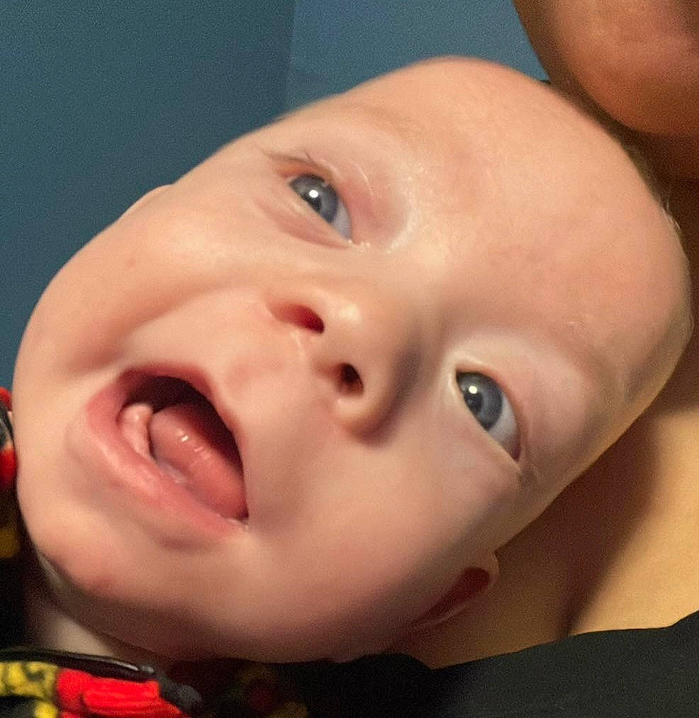 Damian is registered to the contest to win money with this photo: baby, cheek, ear, eye, eyebrow, eyelash, finger, forehead, fun, hairstyle, happy, iris, jaw, lip, mouth, neck, nose, person, skin, smile