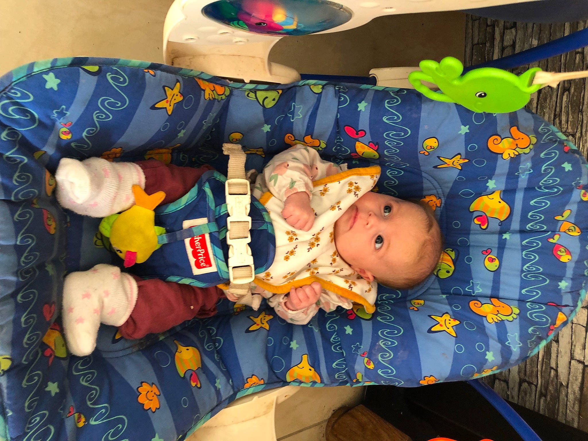 Maëlya a rejoint le concours — aidez-le/la à gagner de superbes lots ! baby, baby_products, baby_safety, baby_toddler_clothing, baby_toys, child, comfort, fun, lap, orange, person, plastic, product, room, toddler, toy