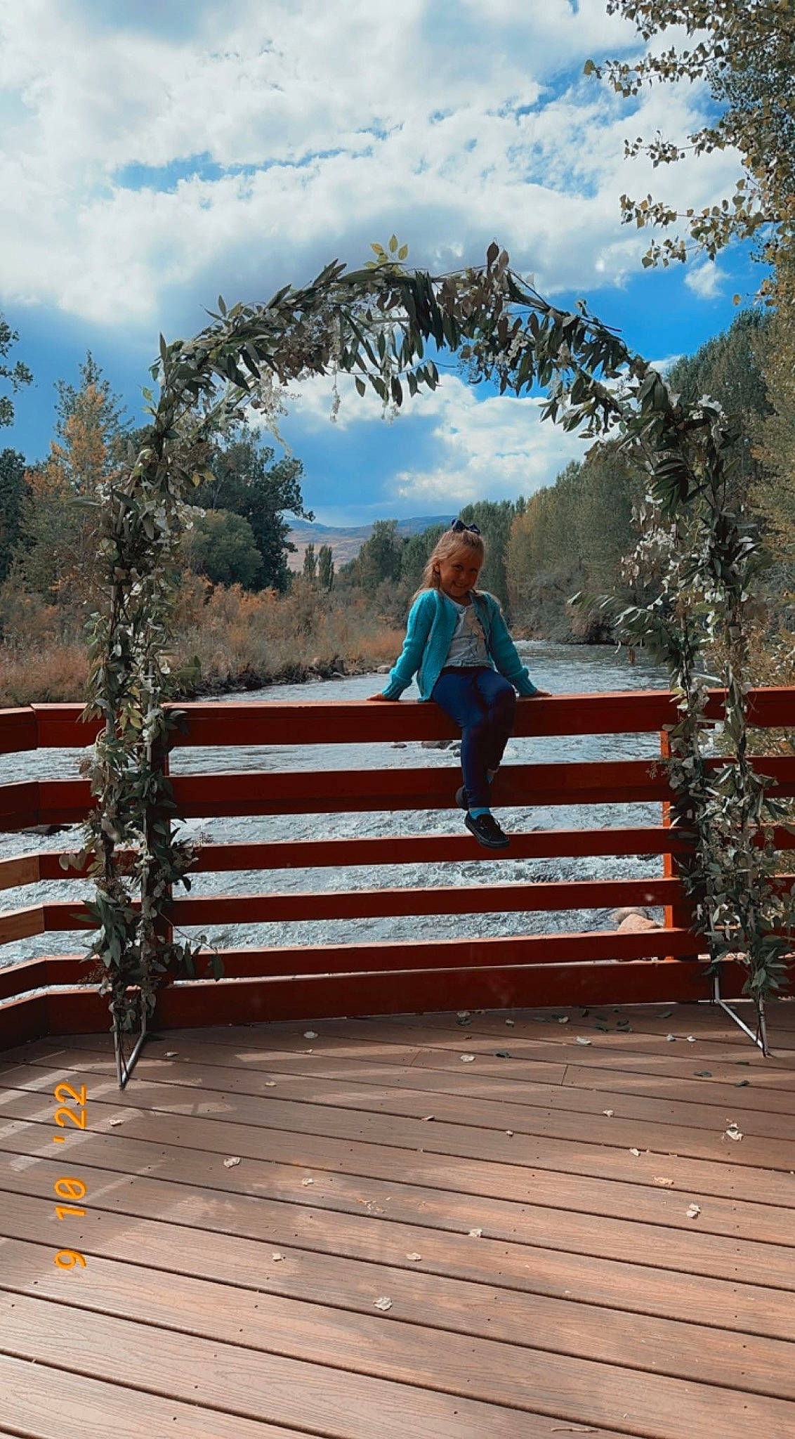 Averie joined the competition — help win amazing prizes! bridge, cloud, fence, forest, grass, hardwood, joy, landscape, leisure, natural_landscape, people_in_nature, person, plant, recreation, sky, tints_and_shades, travel, tree, walkway, wilderness