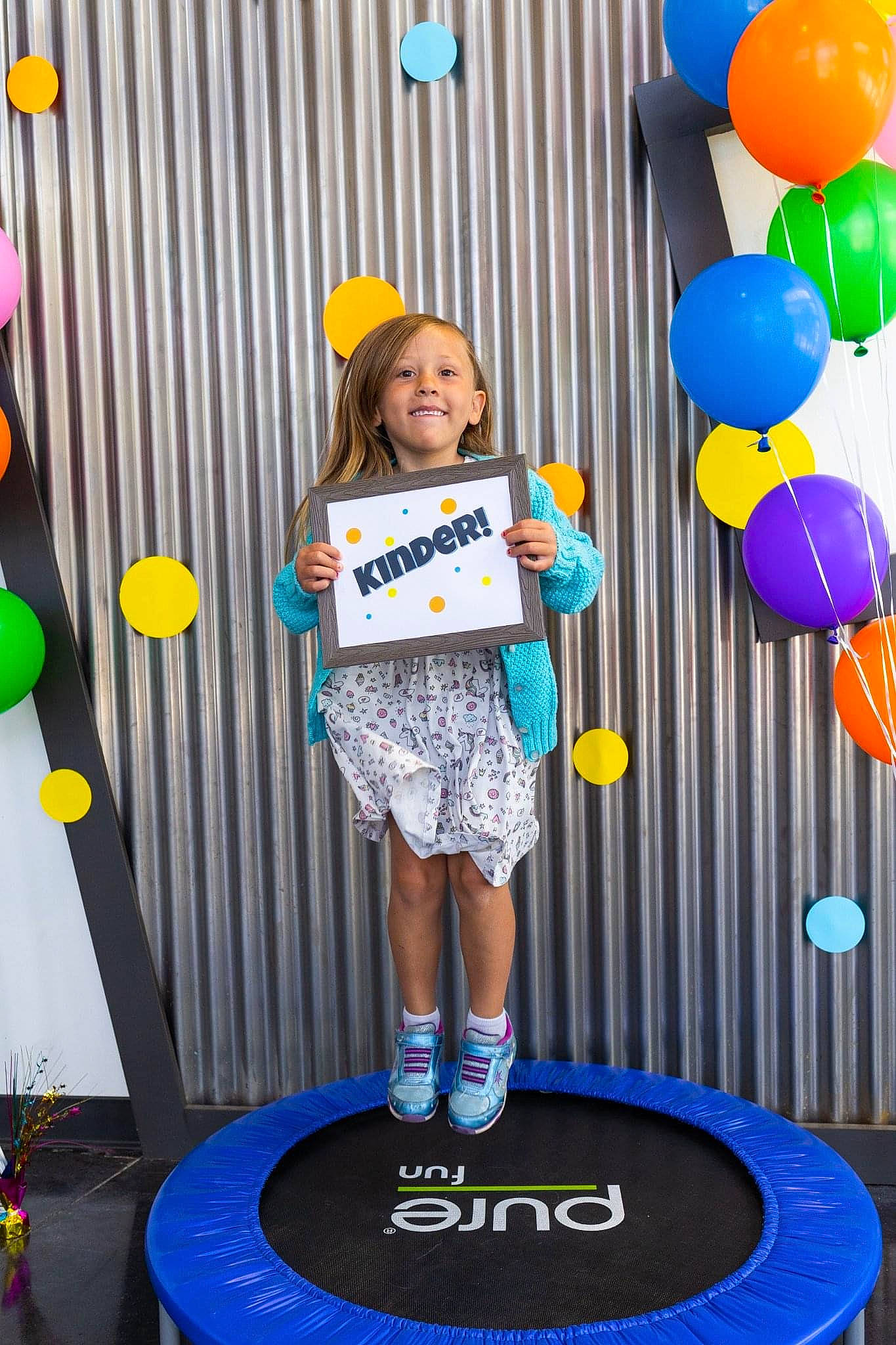 Averie joined the competition — help win amazing prizes! balloon, blue, boot, child, competition, electric_blue, event, fun, happy, hat, joy, party, party_supply, person, recreation, shorts, smile, snapshot, stage_equipment, t_shirt