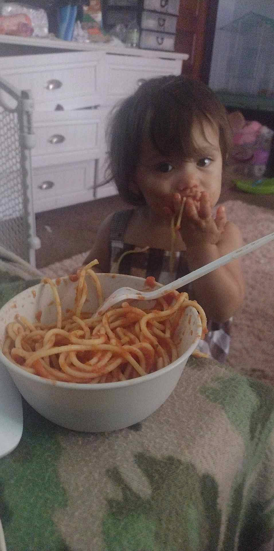 Danielle is registered to the contest to win money with this photo: al_dente, bigoli, cabinetry, chest_of_drawers, chinese_noodles, cuisine, dish, drawer, fast_food, food, food_craving, ingredient, noodle, person, recipe, rice_noodles, spaghetti, staple_food, stringozzi, tableware