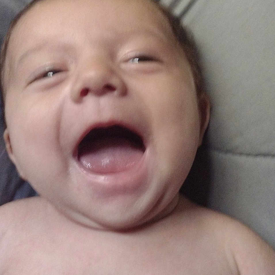 Frederick joined the competition — help win amazing prizes! baby, bed, bodypart, couch, cushion, face, furniture, happy, head, homedecor, laughing, mouth, newborn, person, photography, portrait, selfie, sleeping, smile, teeth