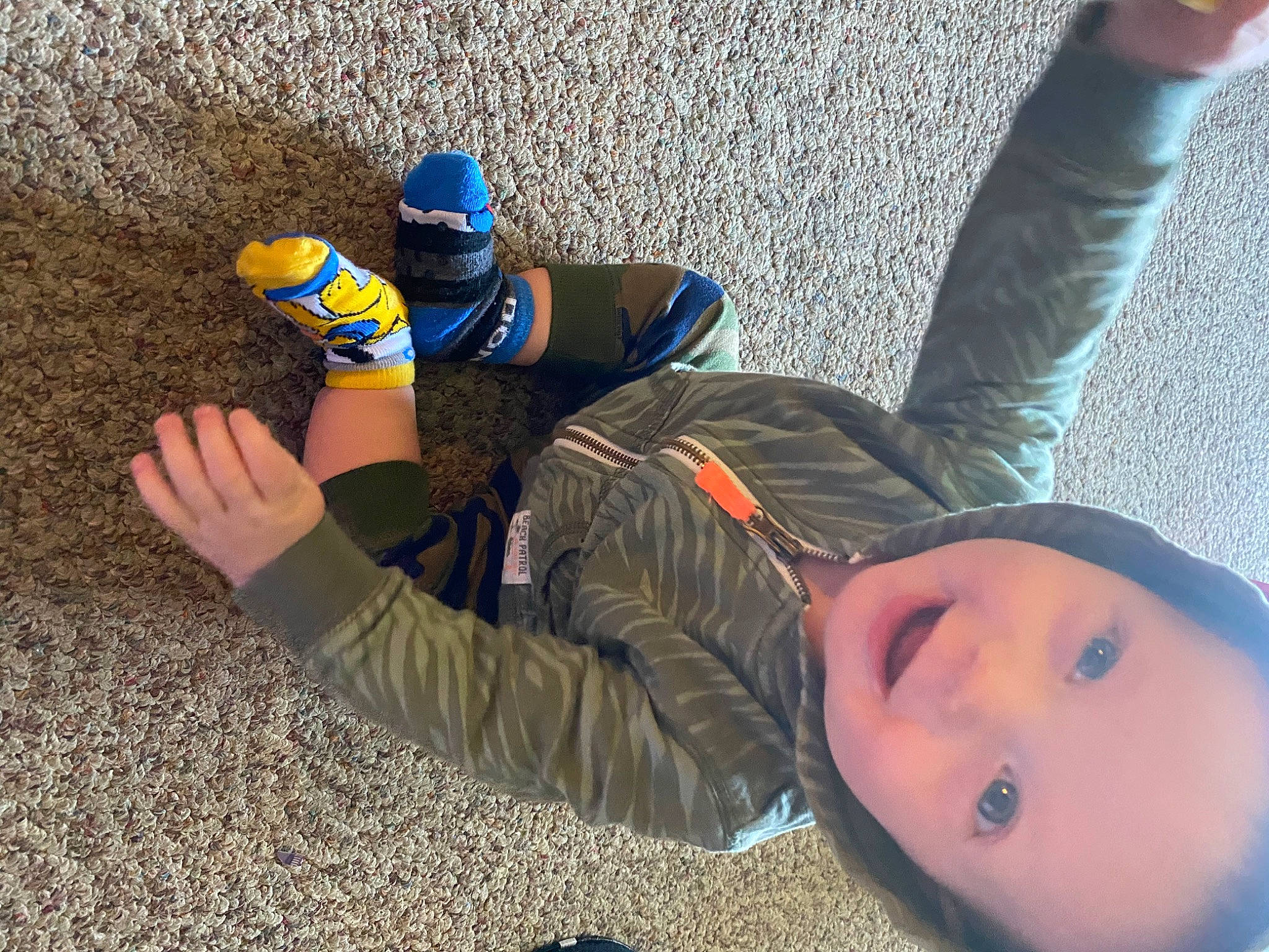 Elliott joined the competition — help win amazing prizes! child, finger, footwear, person, toddler