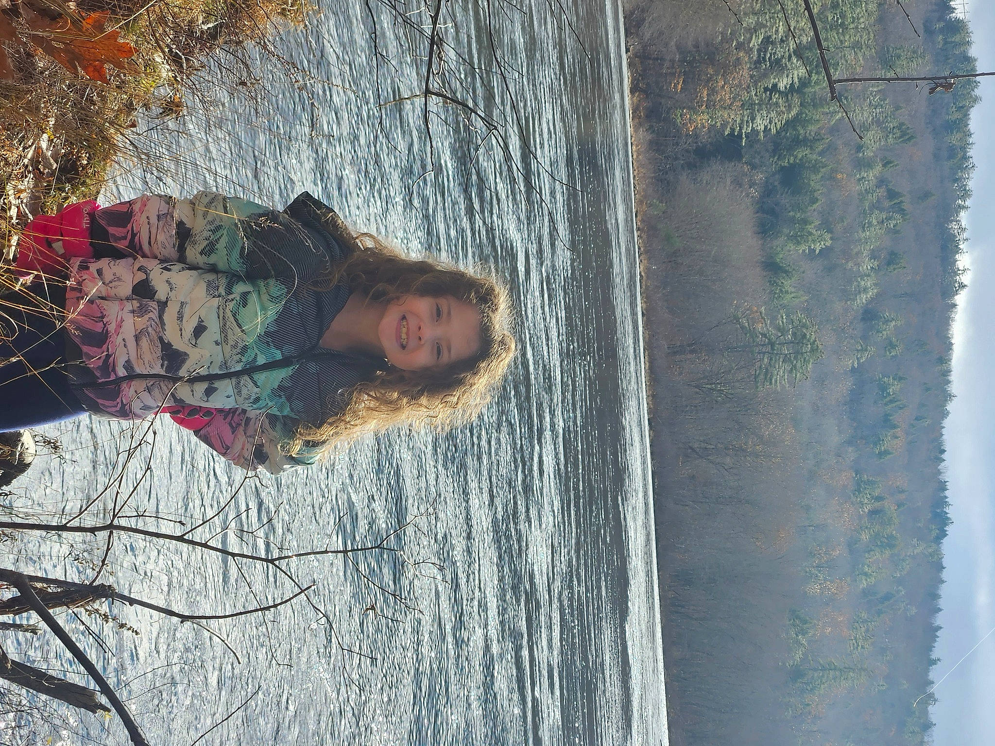 Angelina joined the competition — help win amazing prizes! beauty, branch, daytime, formation, freezing, joy, lake, nature, person, plant, recreation, reflection, sky, tree, trunk, twig, wall, water, wilderness, winter