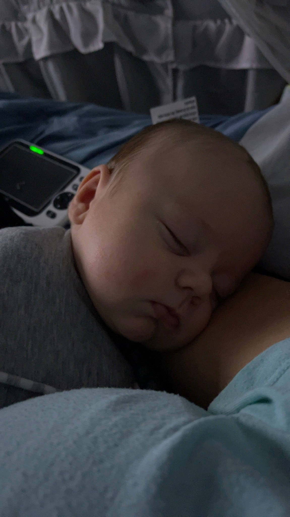 Cody joined the competition — help win amazing prizes! baby, baby_sleeping, bedtime, cheek, child, chin, comfort, eyebrow, facial_expression, finger, forehead, linens, mammal, mouth, muscle, nose, person, product, skin, toddler