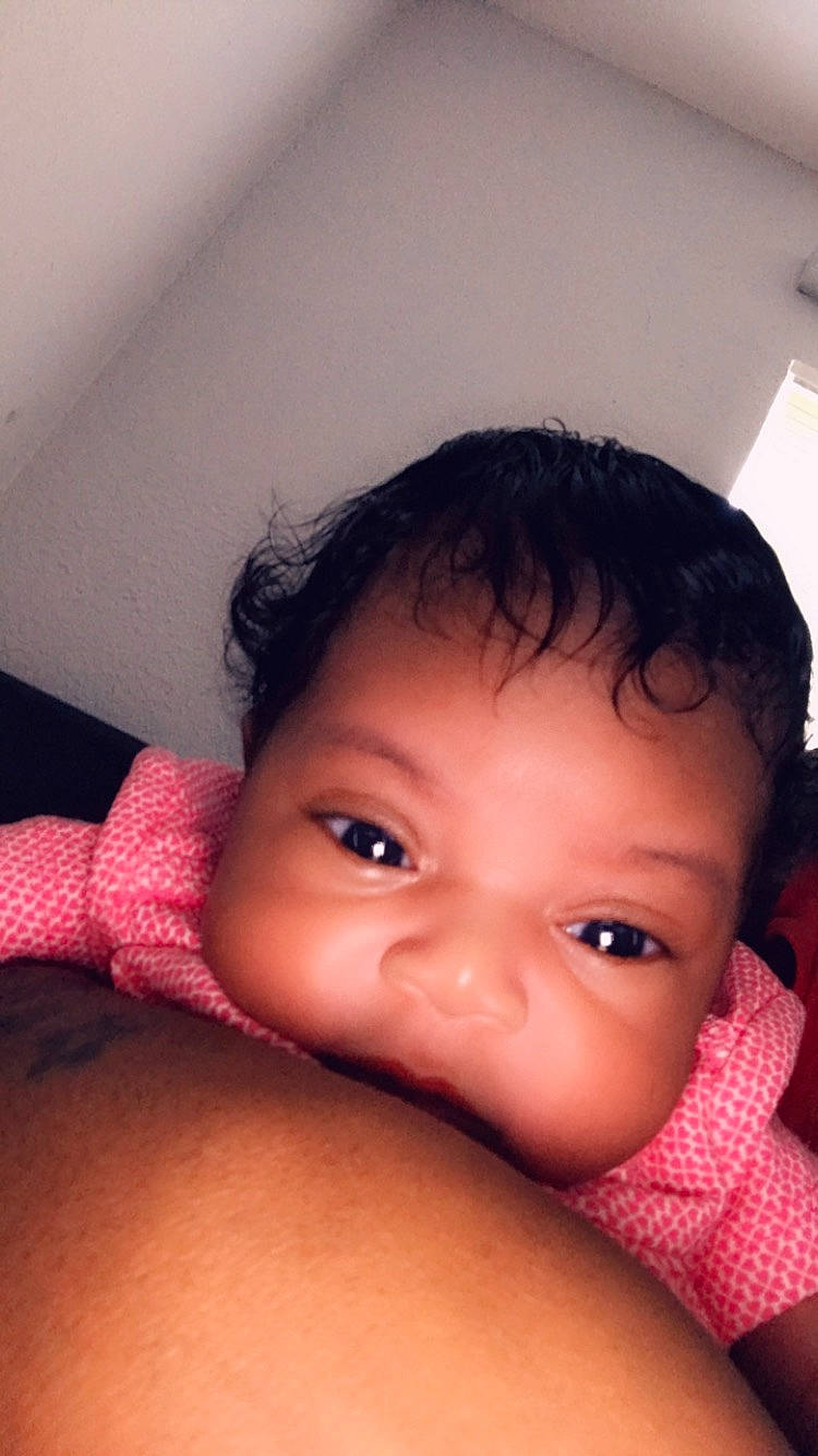 Kamilla is registered to the contest to win money with this photo: baby, beauty, cheek, child, chin, close_up, eye, eyebrow, face, finger, forehead, hand, head, lip, mouth, neck, nose, person, pink, skin