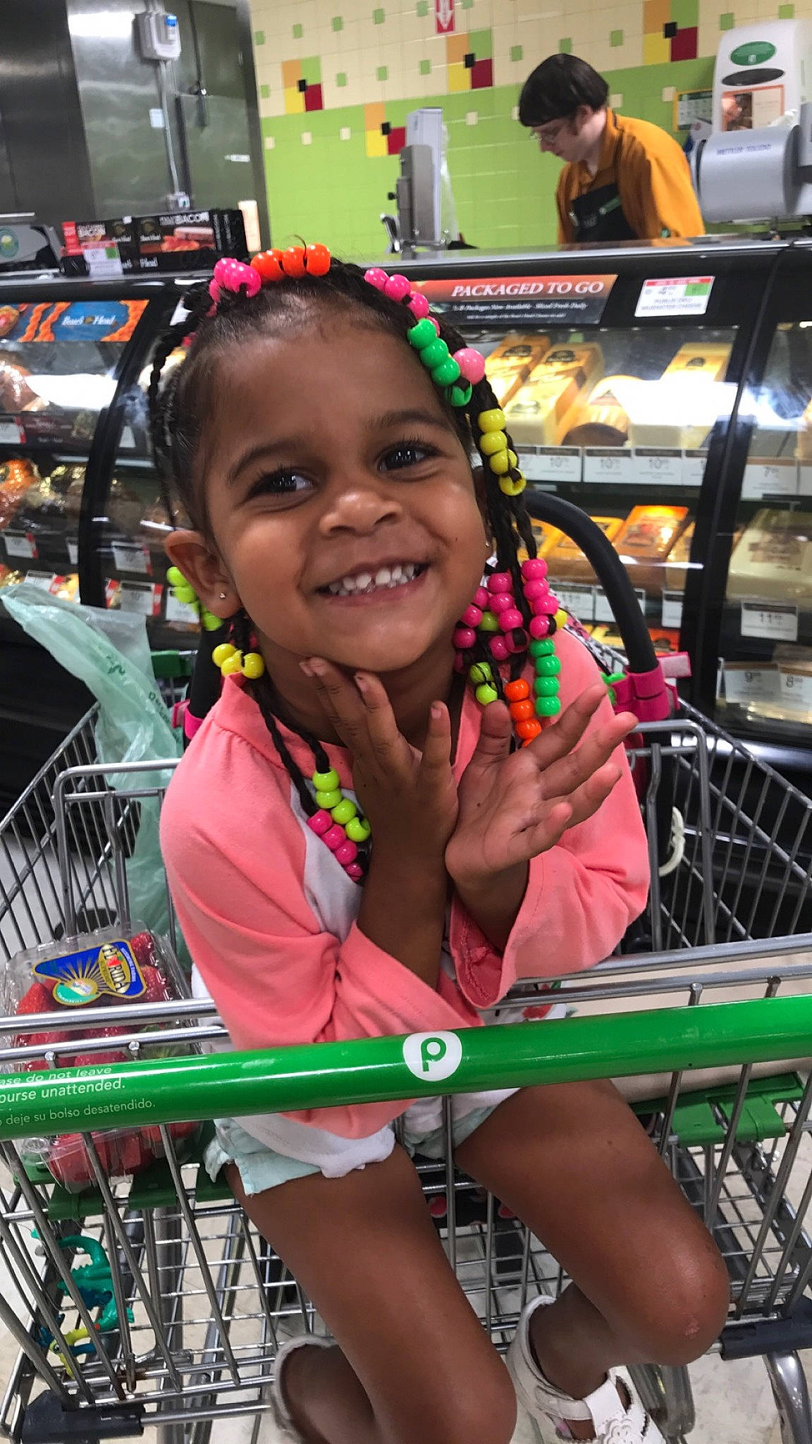 Kamiah is registered to the contest to win money with this photo: fun, headwear, joy, person, smile