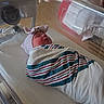 Grace joined the competition — help win amazing prizes! baby, bassinet, bed, blanket, child, curtains, cute, hat, healthcare, hospital, indoors, infant, medical, newborn, patient, resting, sleeping, soft_light, swaddled, wrapped