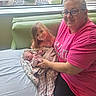 Grace joined the competition — help win amazing prizes! baby, blanket, child, couch, family, glasses, happy, holding, home, indoor, long_hair, newborn, parking_lot, person, pink_shirt, sitting, smile, toddler, window, woman
