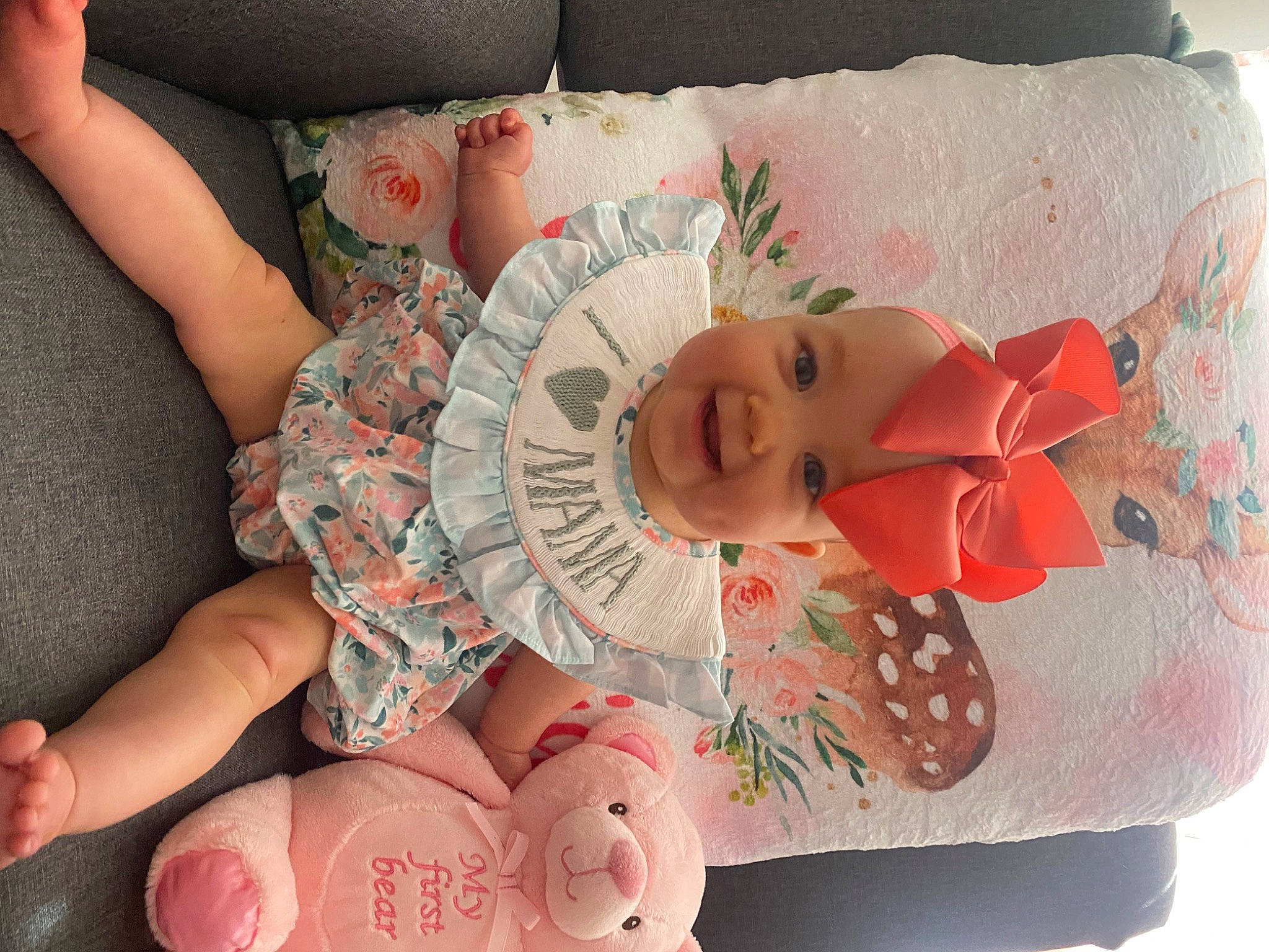 Sloane Elise joined the competition — help win amazing prizes! art, bedding, carmine, child, comfort, creative_arts, fashion_accessory, finger, foot, headwear, human_leg, joy, linens, nail, orange, paper, pattern, peach, person, pink