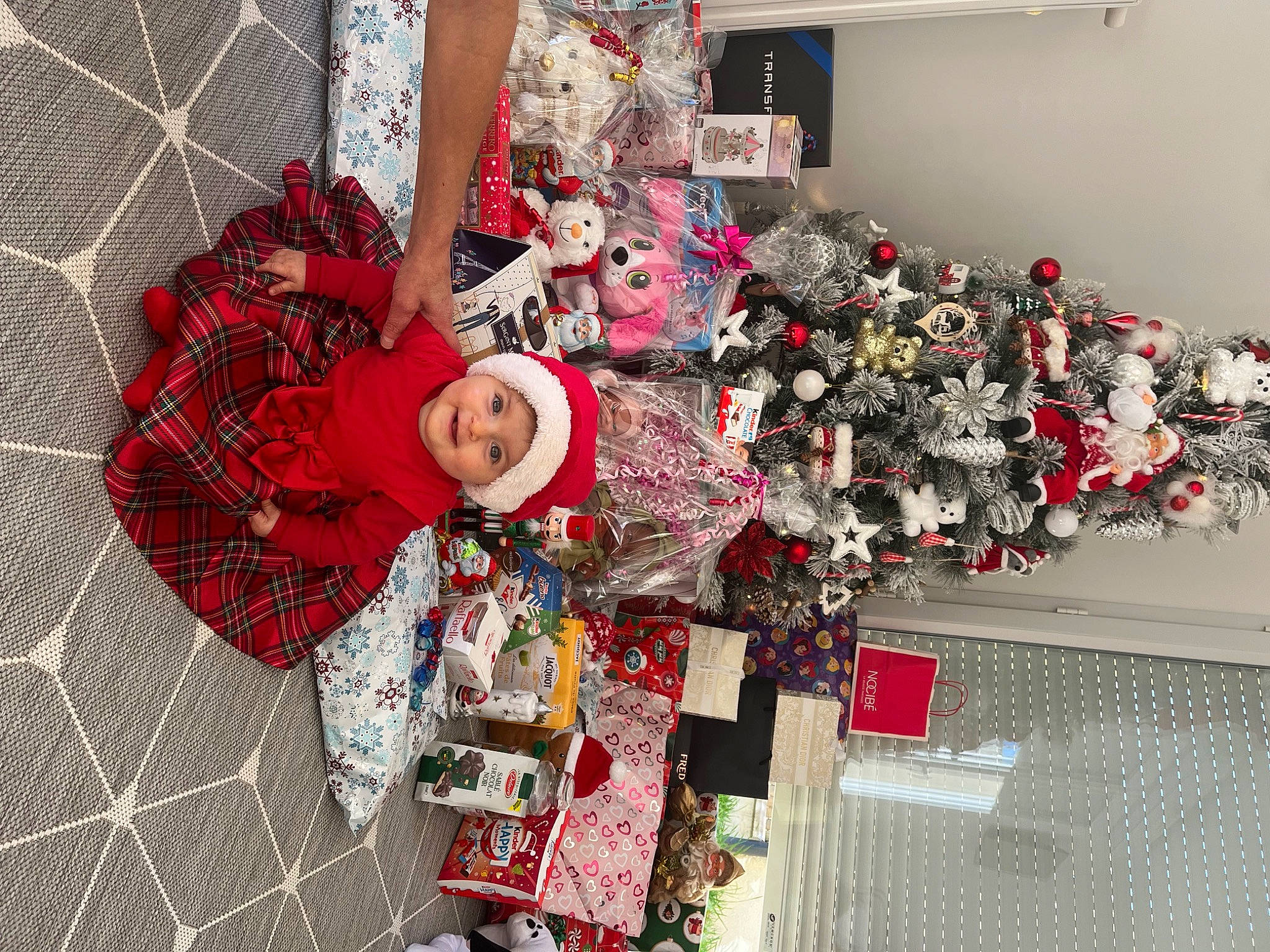 Iris participe au concours pour gagner de l'argent avec cette photo : carmine, christmas, christmas_decoration, christmas_eve, christmas_ornament, christmas_tree, conifer, event, fir, headwear, holiday, holiday_ornament, interior_design, joy, lap, ornament, pattern, person, plant, room