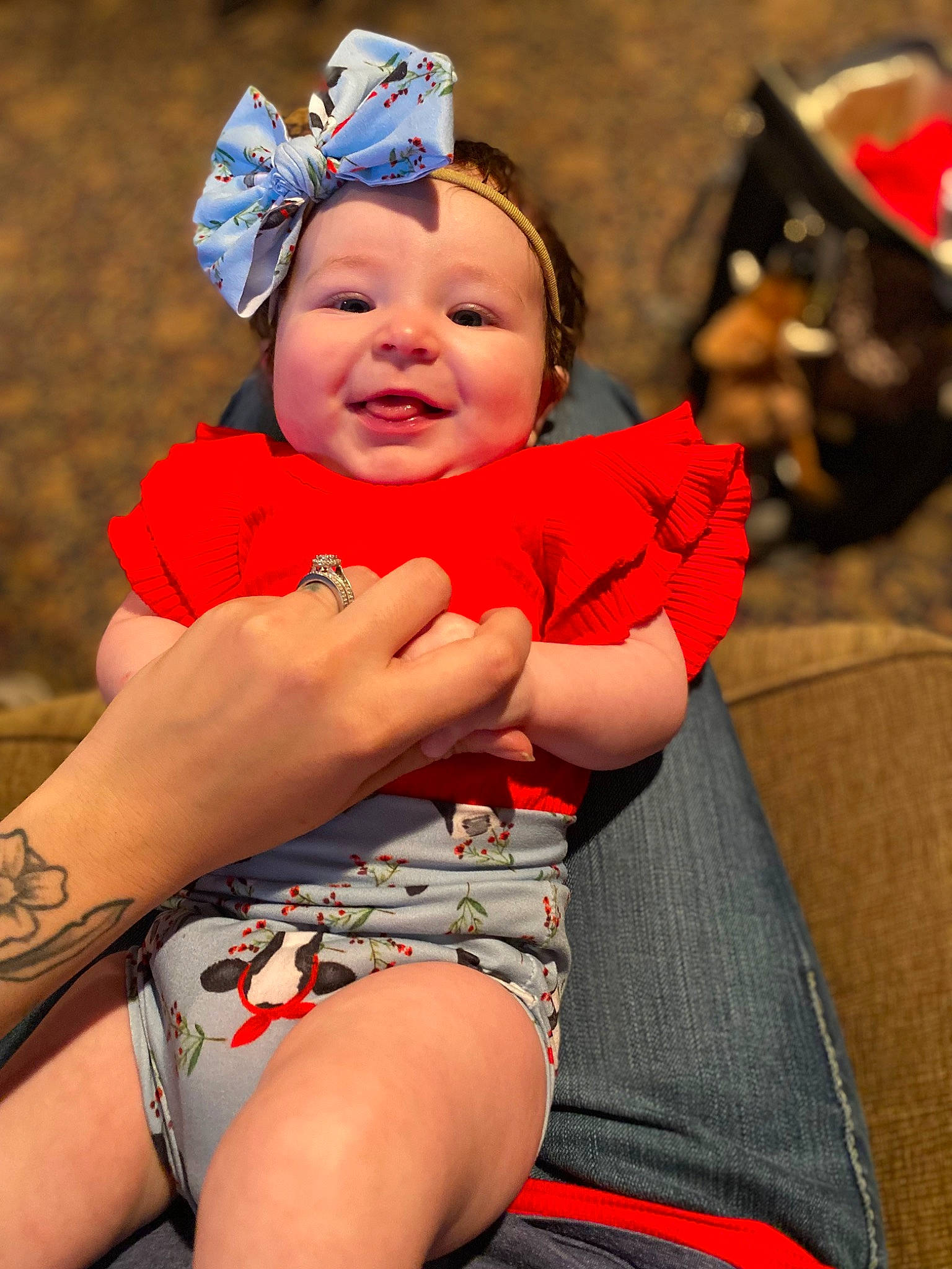 Magnolia joined the competition — help win amazing prizes! abdomen, baby, baby_toddler_clothing, eye, face, facial_expression, fun, grass, happy, hat, head, headgear, headwear, human_leg, joy, leisure, people, person, skin, smile