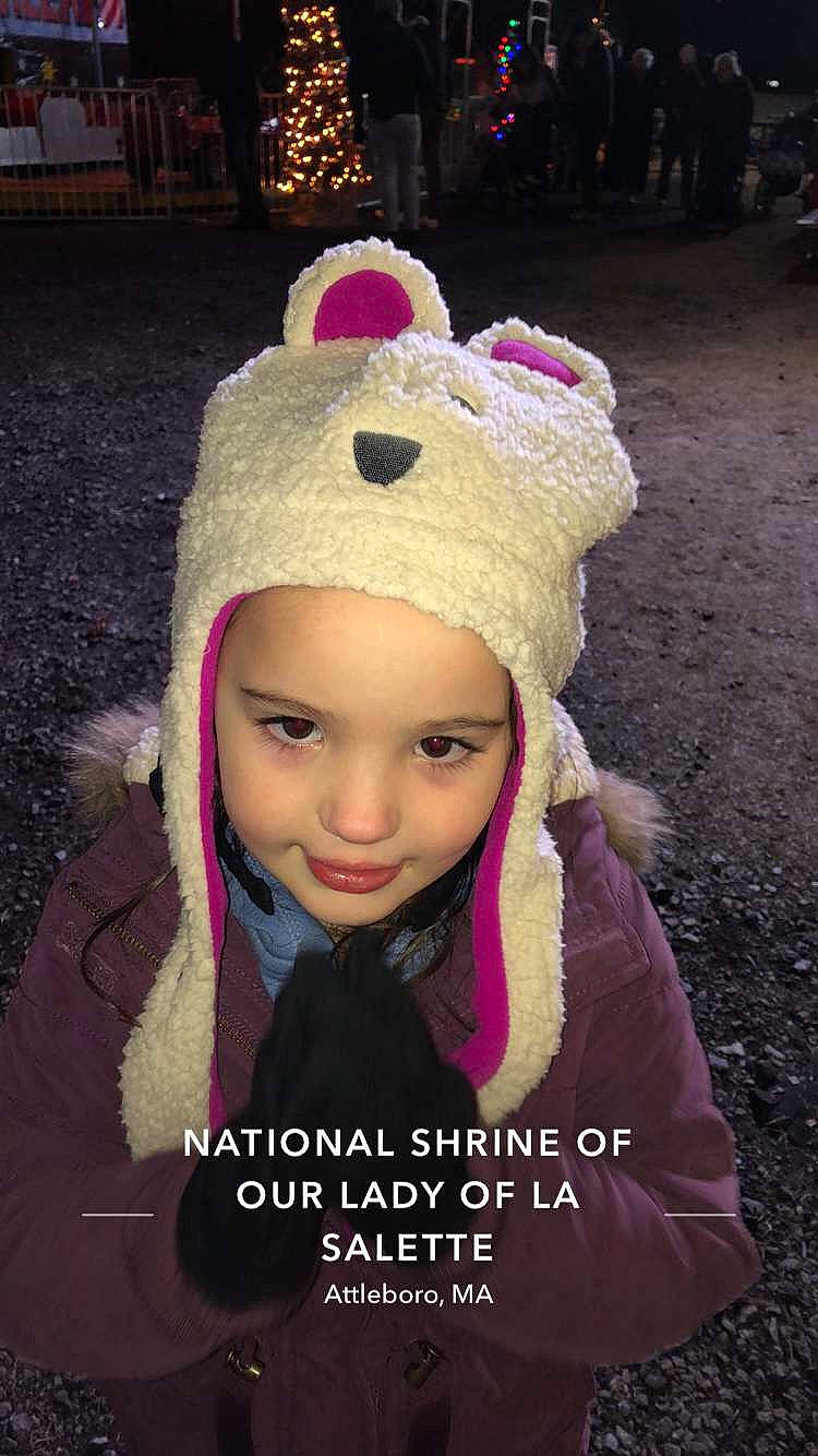 Allie is registered to the contest to win money with this photo: beanie, bonnet, cap, child, clothing, cool, crochet, ear, fashion_accessory, hat, head, headgear, knit_cap, knitting, person, photo_caption, pink, smile, toddler