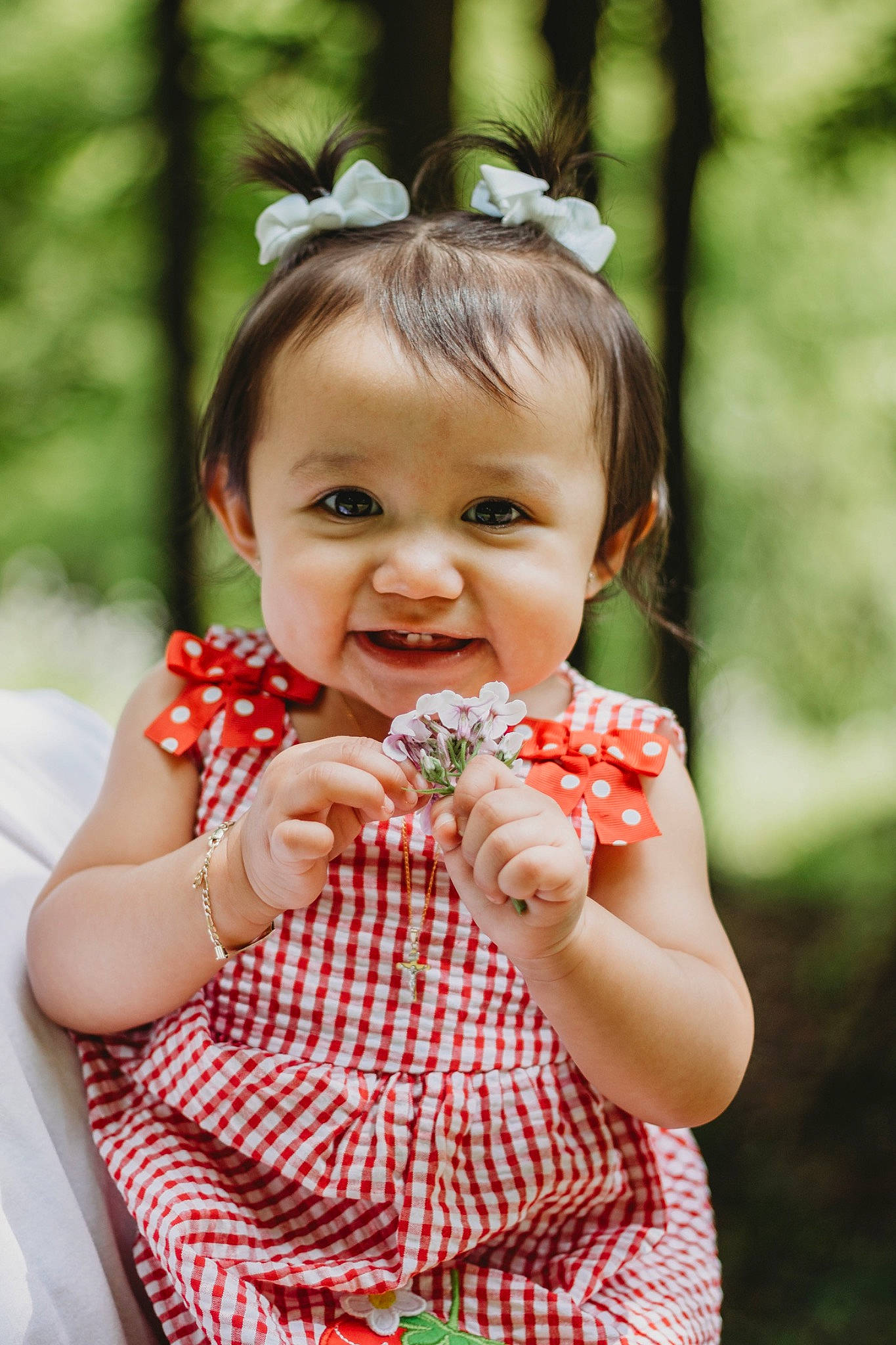 Zaylah joined the competition — help win amazing prizes! arm, baby, baby_toddler_clothing, beauty, child, dress, finger, fruit, gesture, grass, hand, happy, joy, lip, pattern, people_in_nature, person, plant, skin, smile