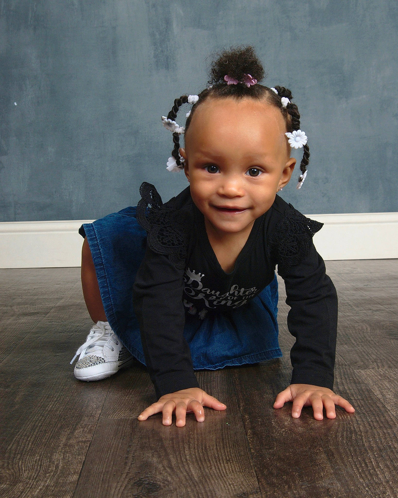 Kailynn joined the competition — help win amazing prizes! child, child_model, floor, flooring, hair, hairstyle, head, person, sitting, skin, toddler