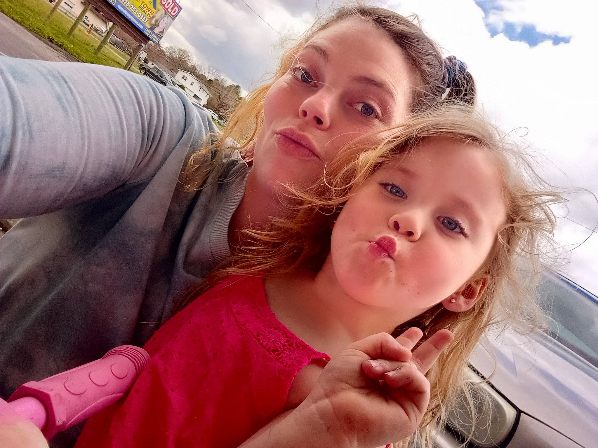 Makayla joined the competition — help win amazing prizes! blond, cloud, event, facial_expression, finger, fun, gesture, grass, hand, happy, leisure, lip, organ, people, people_in_nature, person, recreation, sky, thumb, toddler