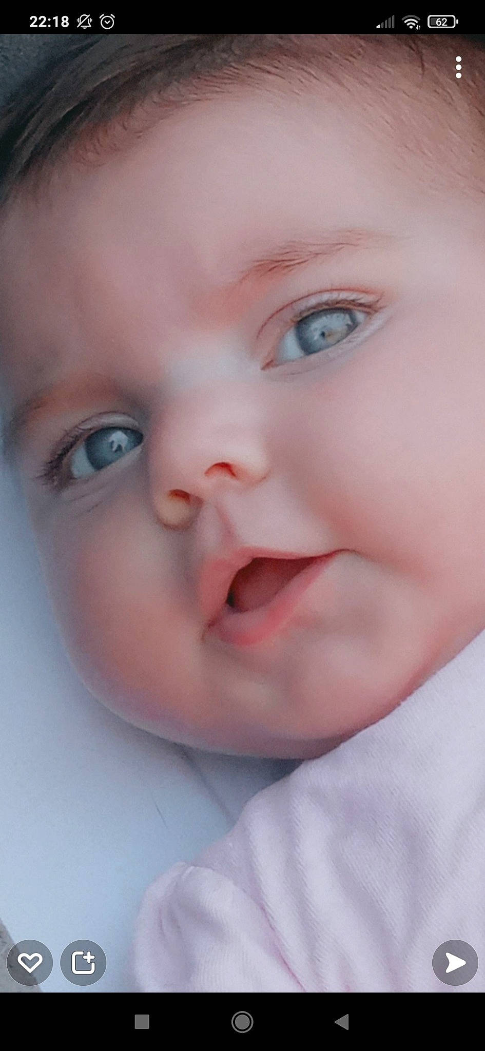 Inna participe au concours pour gagner de l'argent avec cette photo : baby, baby_toddler_clothing, cheek, child, chin, ear, eyebrow, eyelash, happy, iris, lip, mouth, nose, peach, person, portrait_photography, skin, smile, toddler