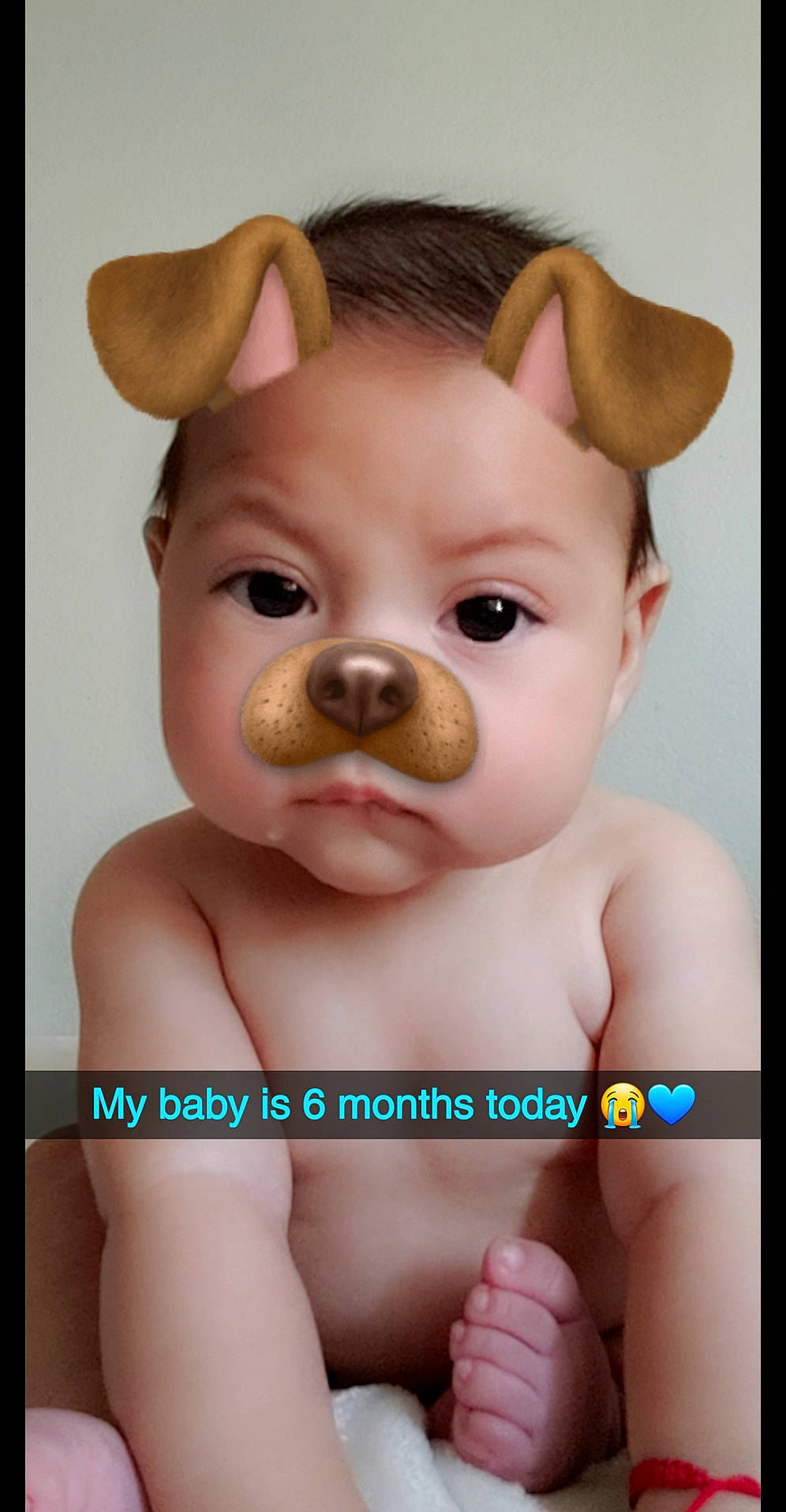 Adan is registered to the contest to win money with this photo: baby, cheek, child, domestic_pig, ear, fawn, head, mouth, nose, person, photo_caption, skin, smile, snout, suidae