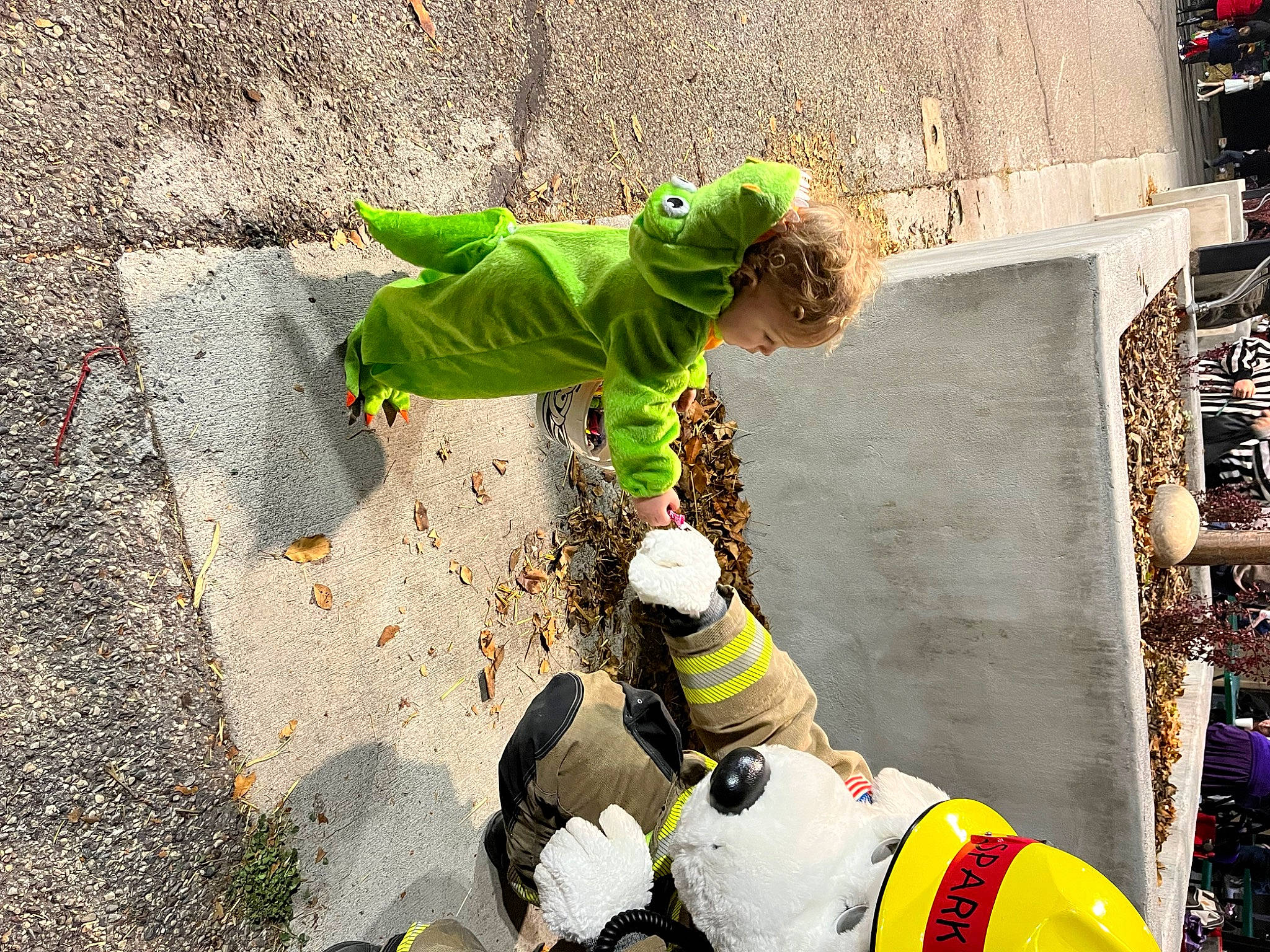 Jaxon joined the competition — help win amazing prizes! asphalt, concrete, event, fun, glove, grass, headgear, person, personal_protective_equipment, road_surface, sleeve, toddler, yellow