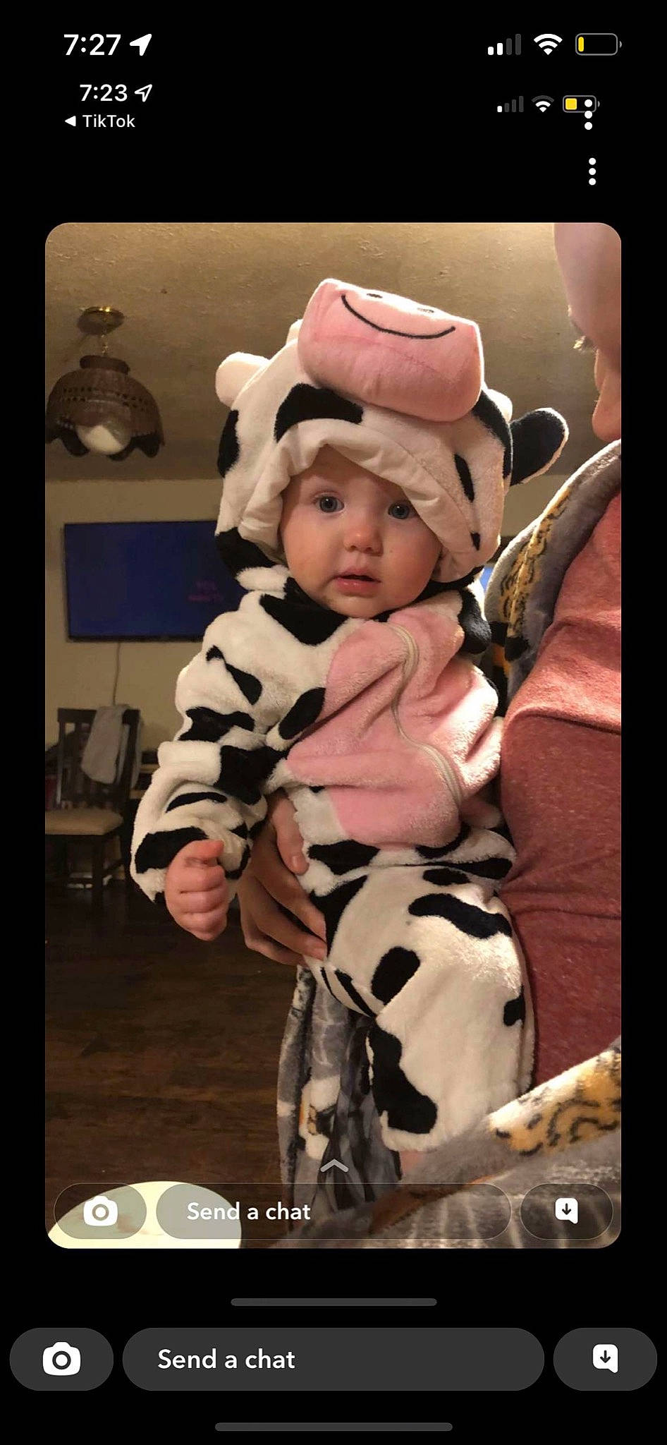 Everett joined the competition — help win amazing prizes! baby, baby_products, baby_toddler_clothing, cheek, child, comfort, costume, fun, fur, gesture, happy, headwear, pattern, person, personal_protective_equipment, photo_caption, room, sitting, toddler