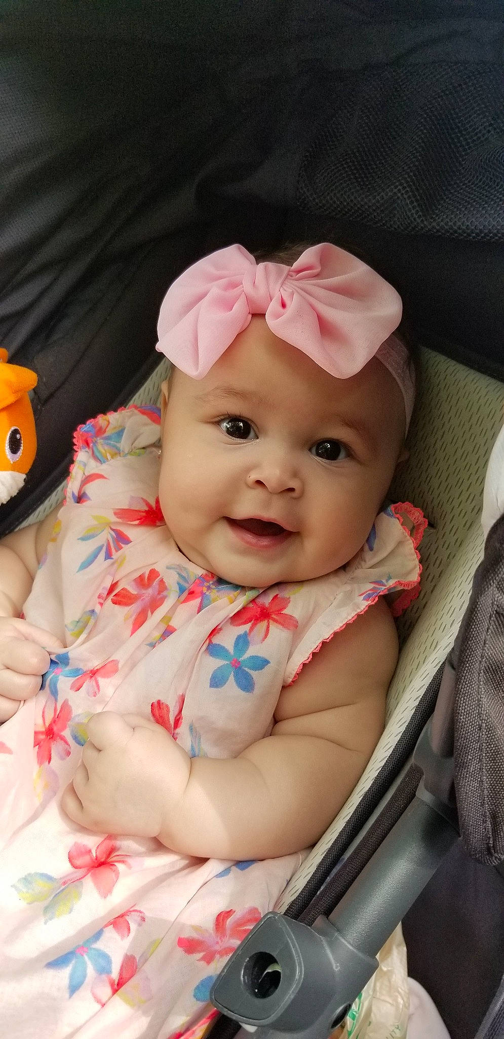 Alia joined the competition — help win amazing prizes! baby, beauty, cheek, child, ear, eye, face, head, headgear, lip, mouth, nose, person, pink, skin, toddler