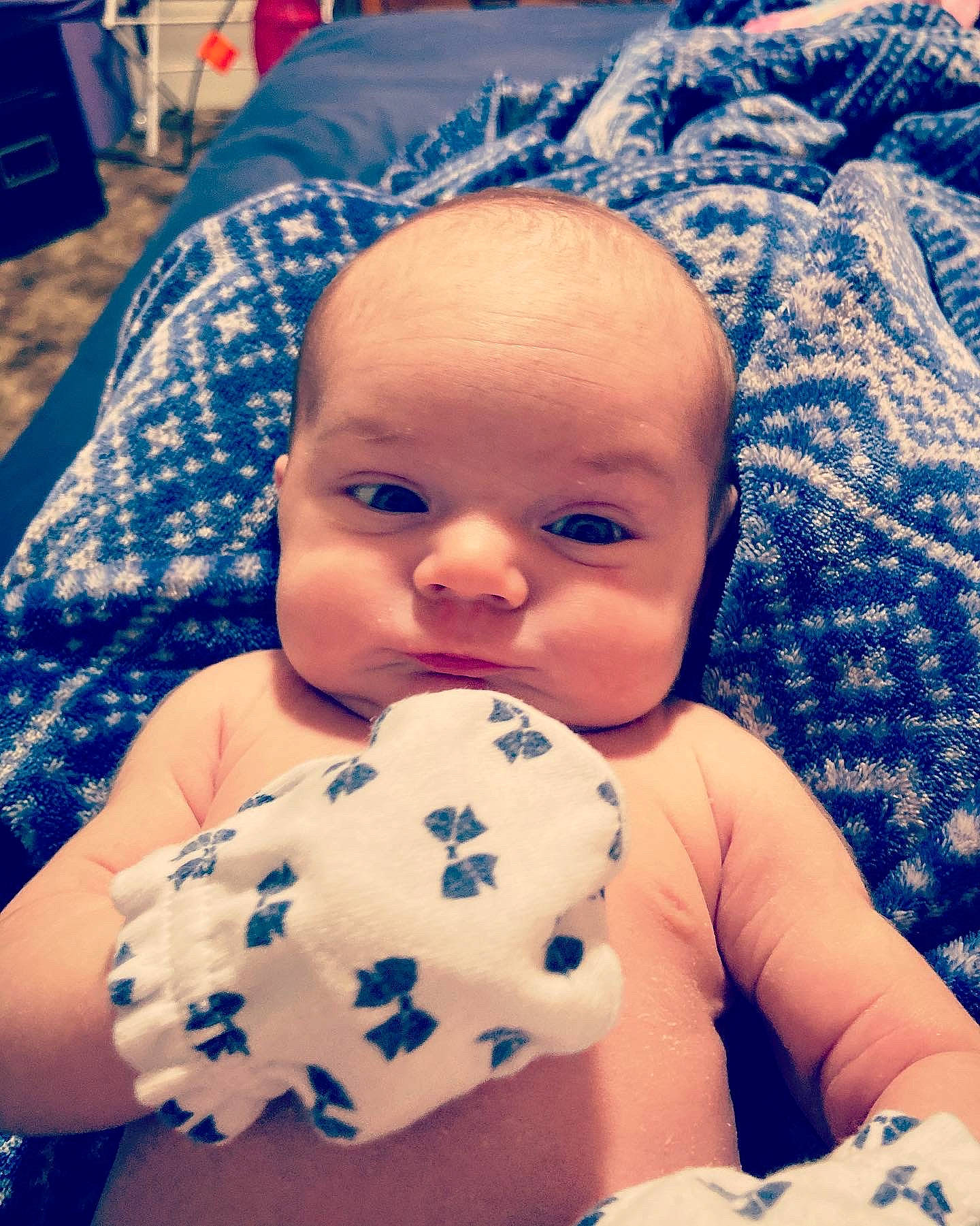 Zhavia is registered to the contest to win money with this photo: baby, birth, cheek, child, cloud, eye, face, food, head, mouth, nose, person, sitting, skin, sky, sleep, smile, textile, toddler