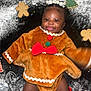 Remedy joined the competition — help win amazing prizes! baby, child, gingerbread_costume, red_bow, red_socks, decorated_cookies, gingerbread_cookie, christmas_tree_cookie, flour, cookie_cutters, playful, smiling, holiday, festive, black_background, whisk, cute, portrait, infant, holiday_theme