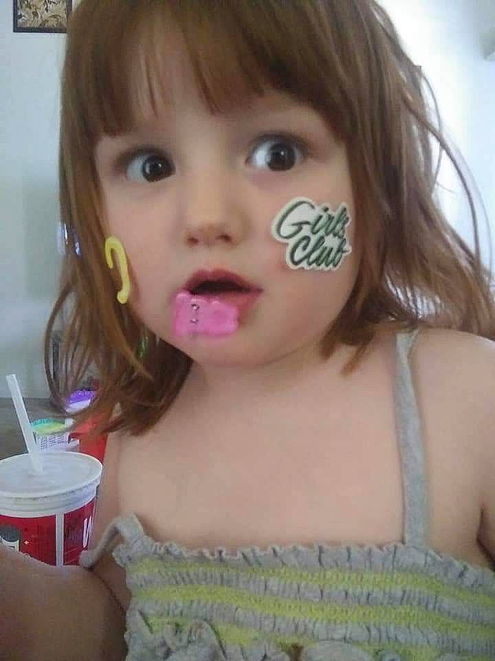 Ella joined the competition — help win amazing prizes! brown_hair, cheek, child, eating, eyelash, face, lip, mouth, neck, nose, person, skin, smile, sweetness, toddler