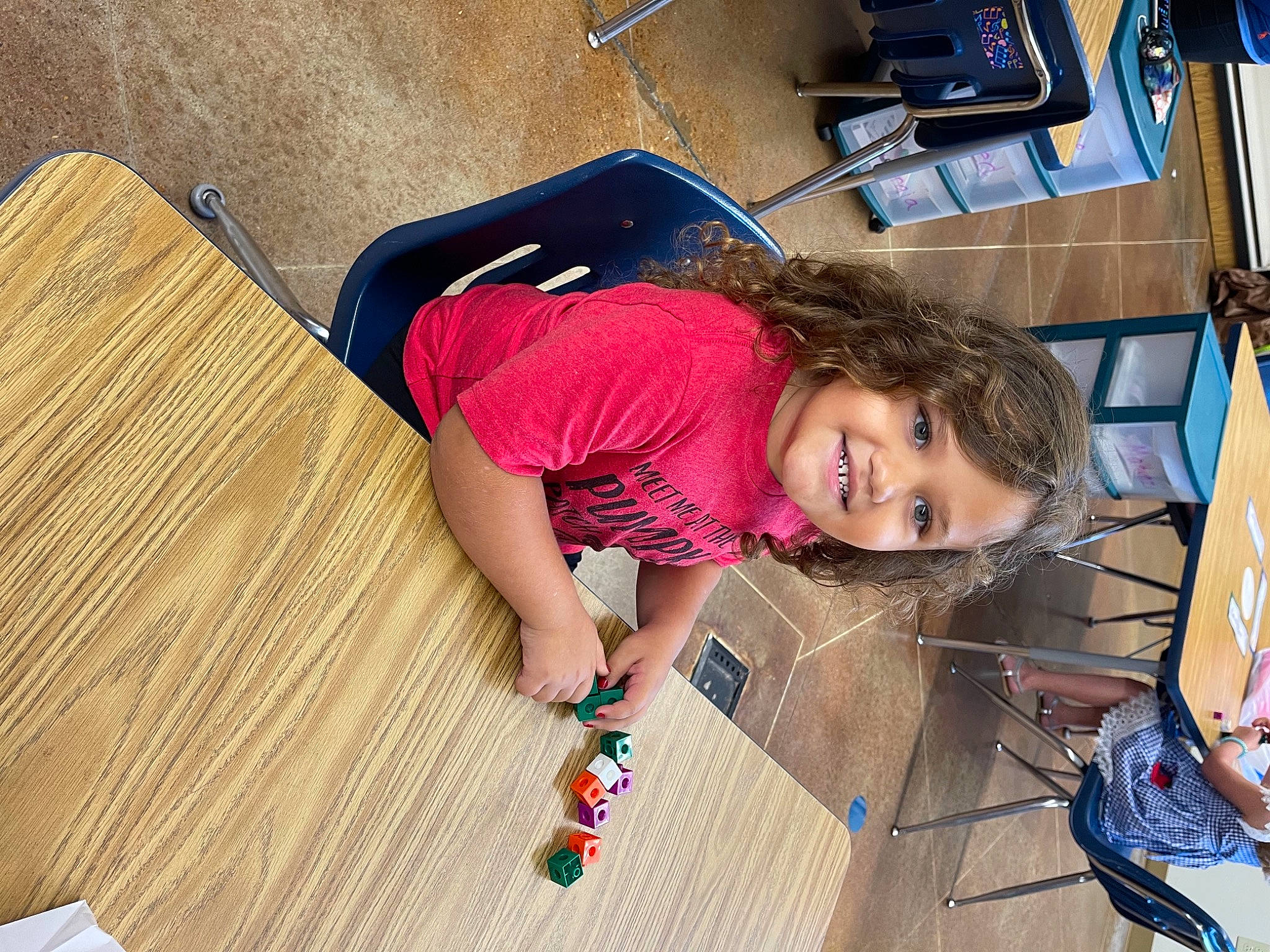 Aleigha joined the competition — help win amazing prizes! child, floor, flooring, foot, fun, happy, hardwood, human_leg, joy, knee, leisure, pattern, person, smile, t_shirt, thigh, toddler, travel, varnish, vehicle_door