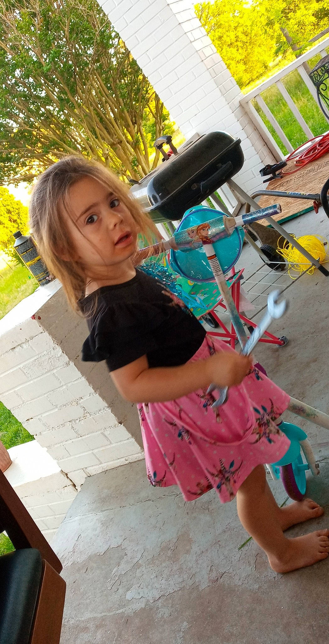 Ava joined the competition — help win amazing prizes! automotive_wheel_system, beauty, child, city, fun, grass, hairstyle, happy, human_leg, leisure, magenta, musician, person, pink, play, recreation, sandal, sitting, street_fashion, summer