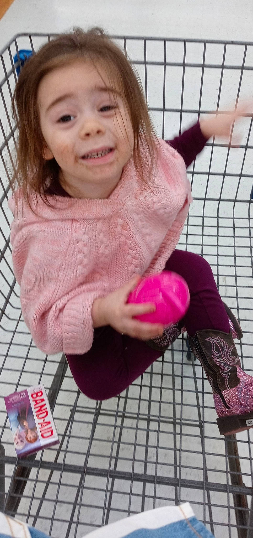 Ava joined the competition — help win amazing prizes! arm, baby_toddler_clothing, cheek, chin, face, gesture, hair, happy, human_body, leg, lip, mouth, nose, person, photograph, pink, skin, sleeve, smile, textile