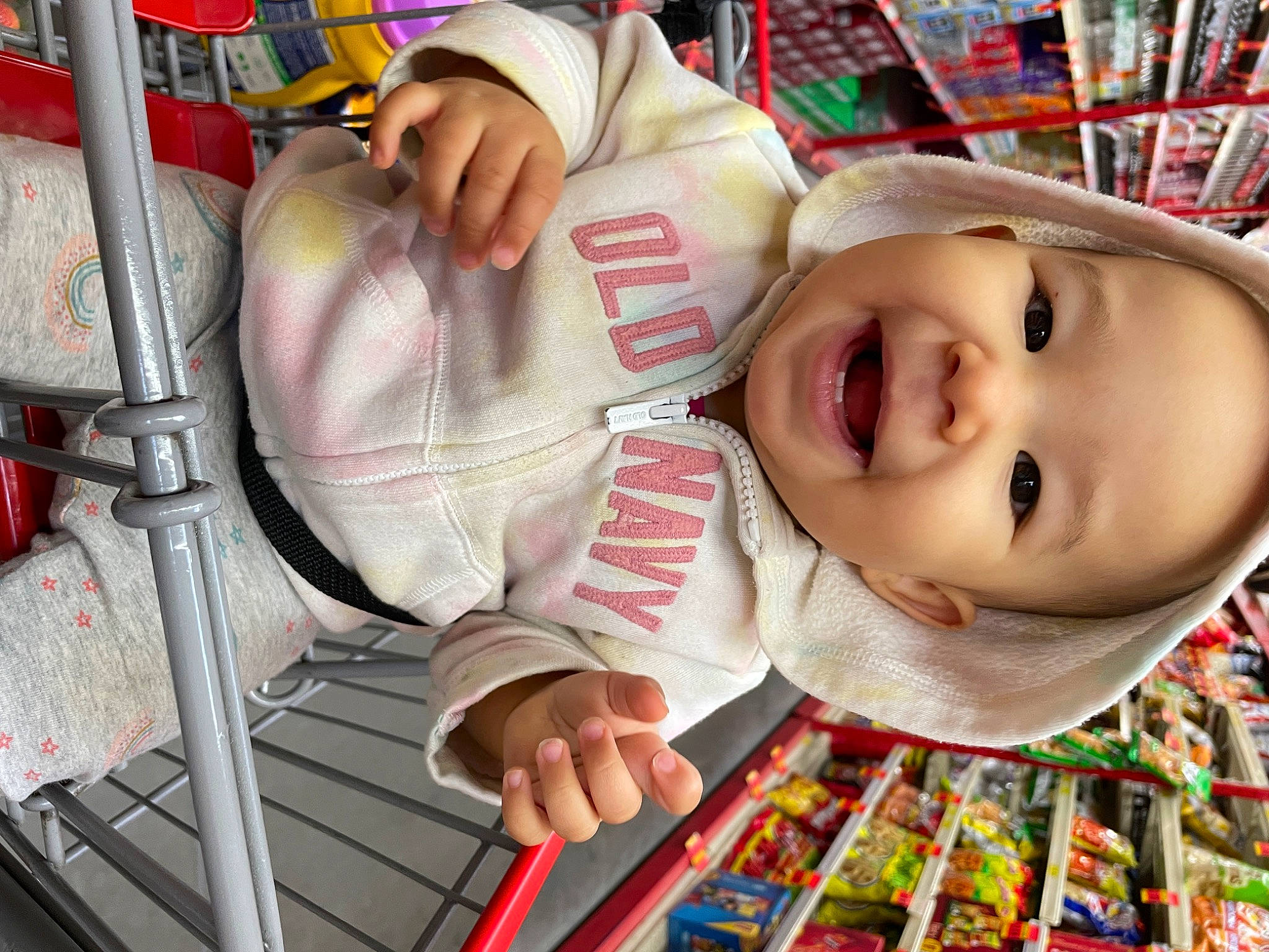 Halo joined the competition — help win amazing prizes! baby, baby_products, bookcase, cheek, child, fun, happy, human, joy, leisure, mouth, nose, person, play, retail, room, shelf, shelving, smile, t_shirt