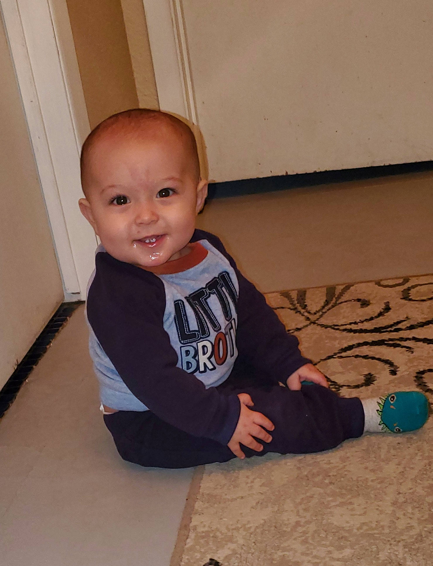 Genesis joined the competition — help win amazing prizes! baby, cheek, child, crawling, floor, flooring, person, play, sitting, skin, toddler