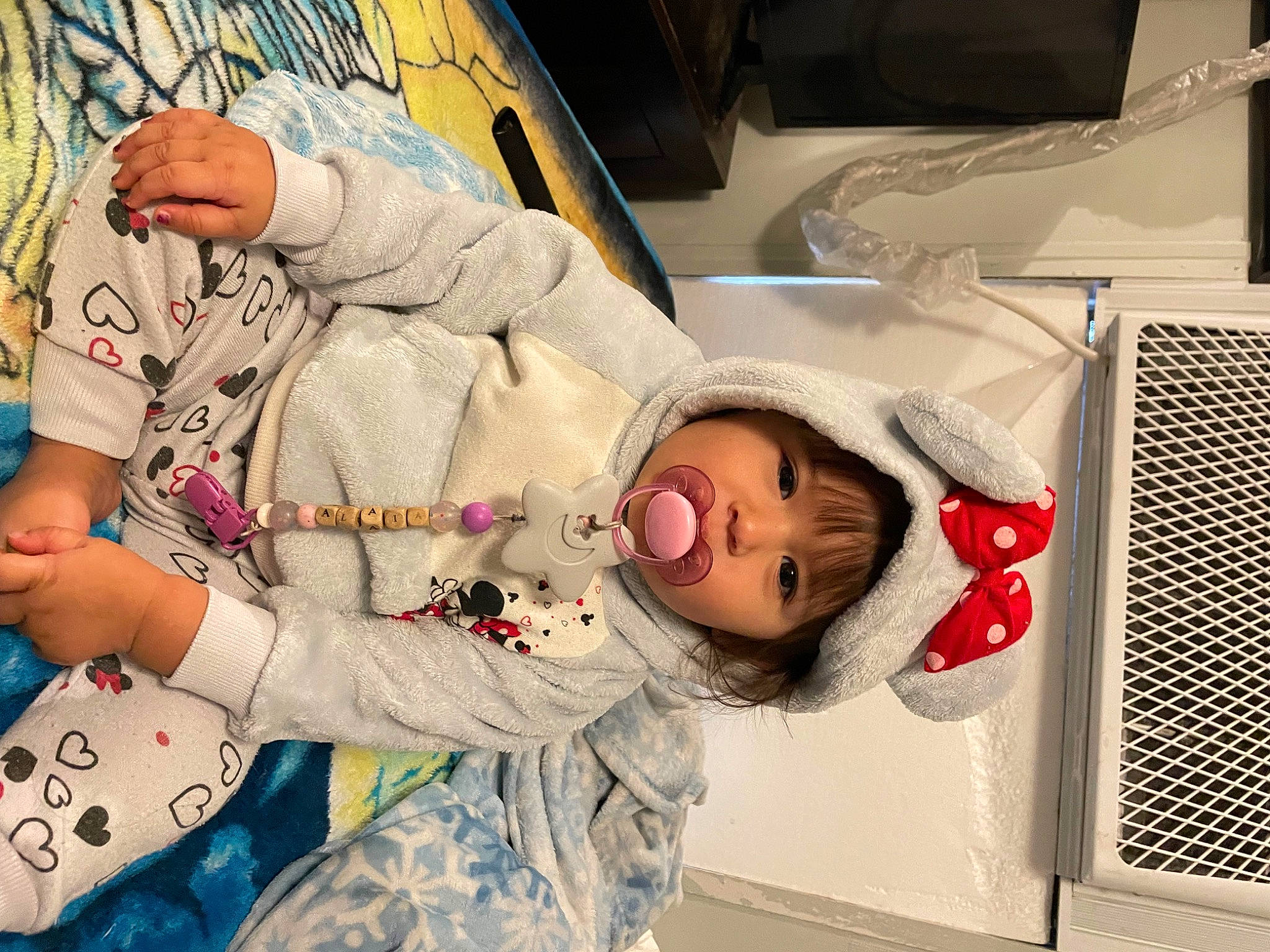 Alaïa joined the competition — help win amazing prizes! baby, baby_products, baby_sleeping, baby_toddler_clothing, bedtime, child, comfort, computer_component, fun, headwear, linens, pattern, person, room, sleep, sleeve, toddler