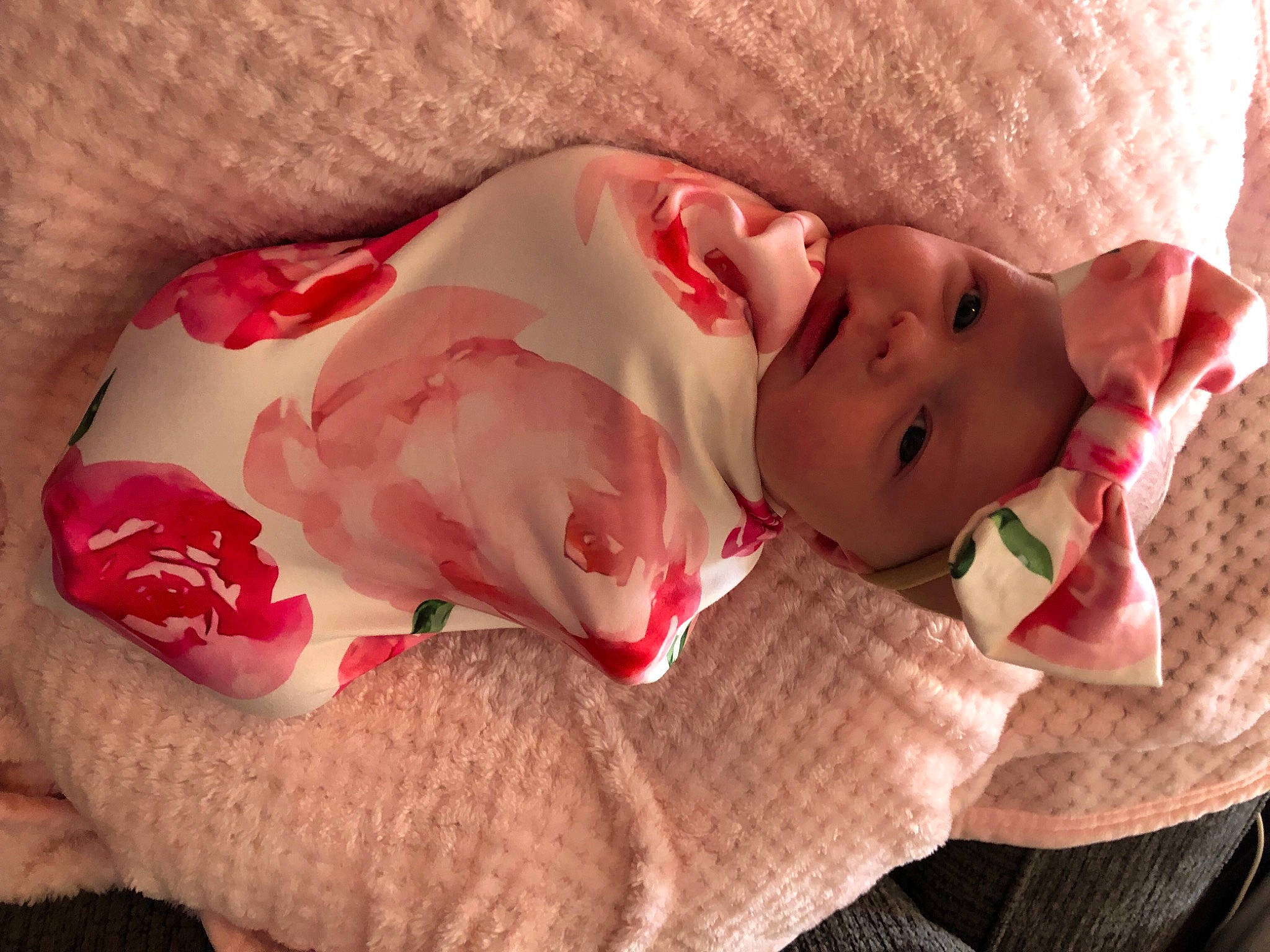 Mercedes joined the competition — help win amazing prizes! baby, baby_toddler_clothing, cheek, comfort, dress, eyelash, finger, hand, hat, headwear, human_body, linens, lip, mouth, nail, neck, person, pink, skin, sleeve